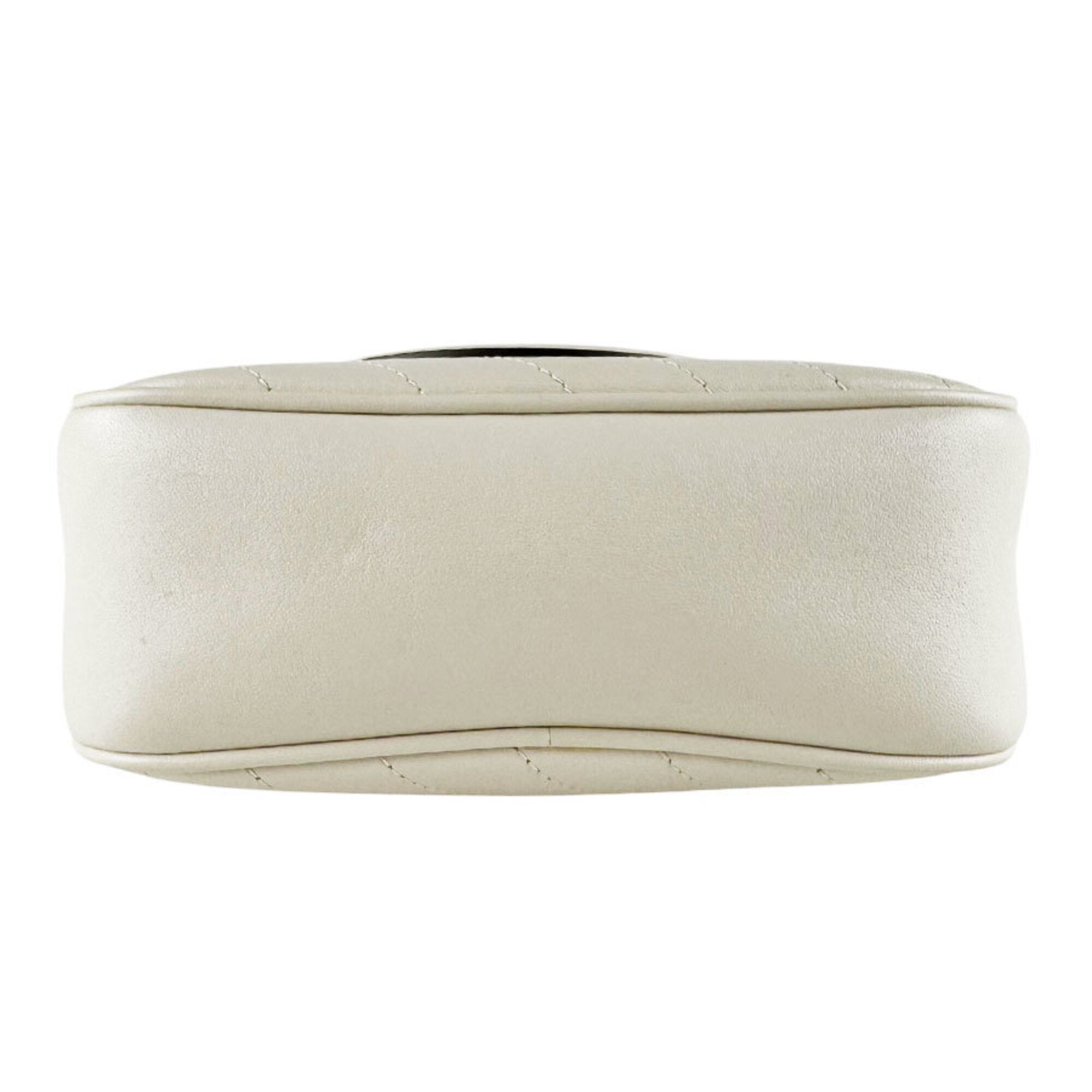 Gucci Ivory Leather Shoulder Bag (Pre-Owned)