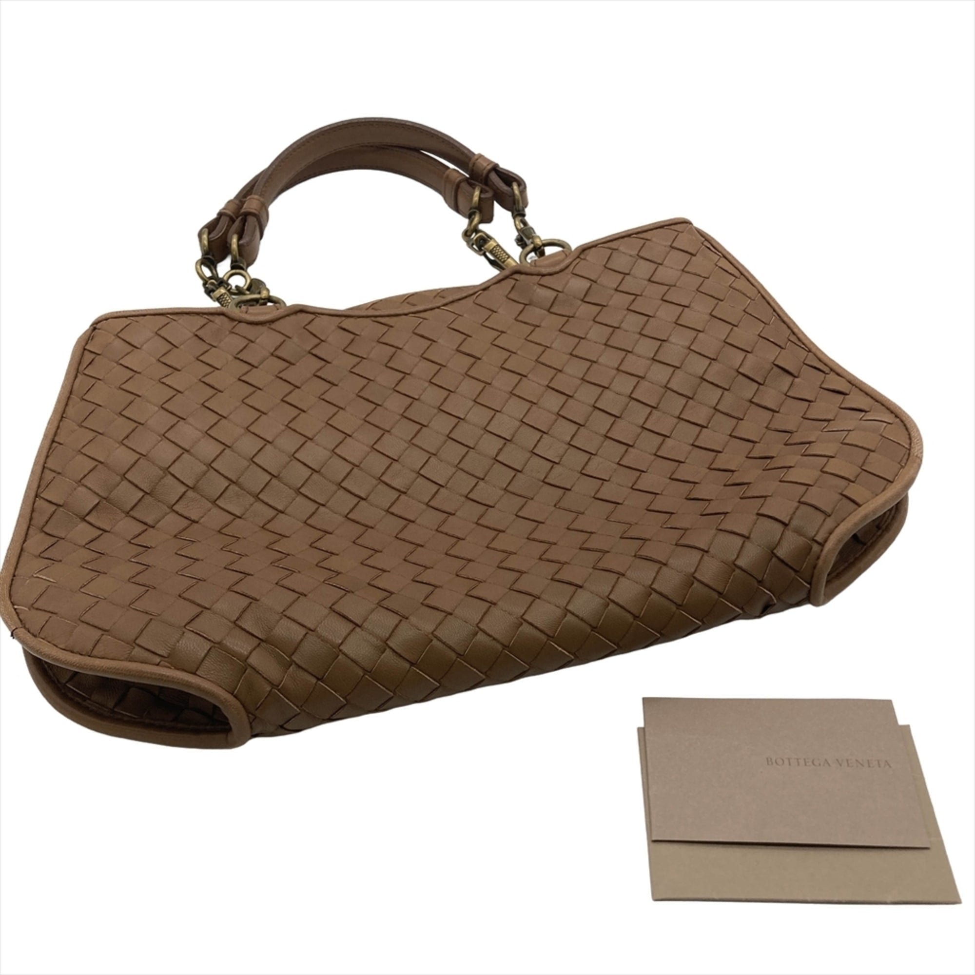 Bottega Veneta Brown Leather Handbag (Pre-Owned)