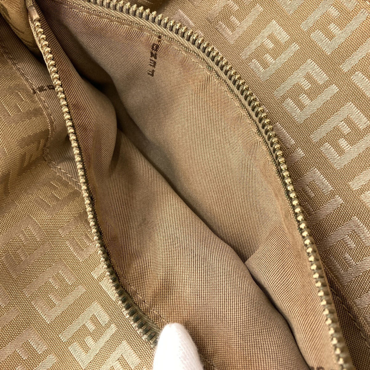 Fendi Brown Canvas Handbag (Pre-Owned)