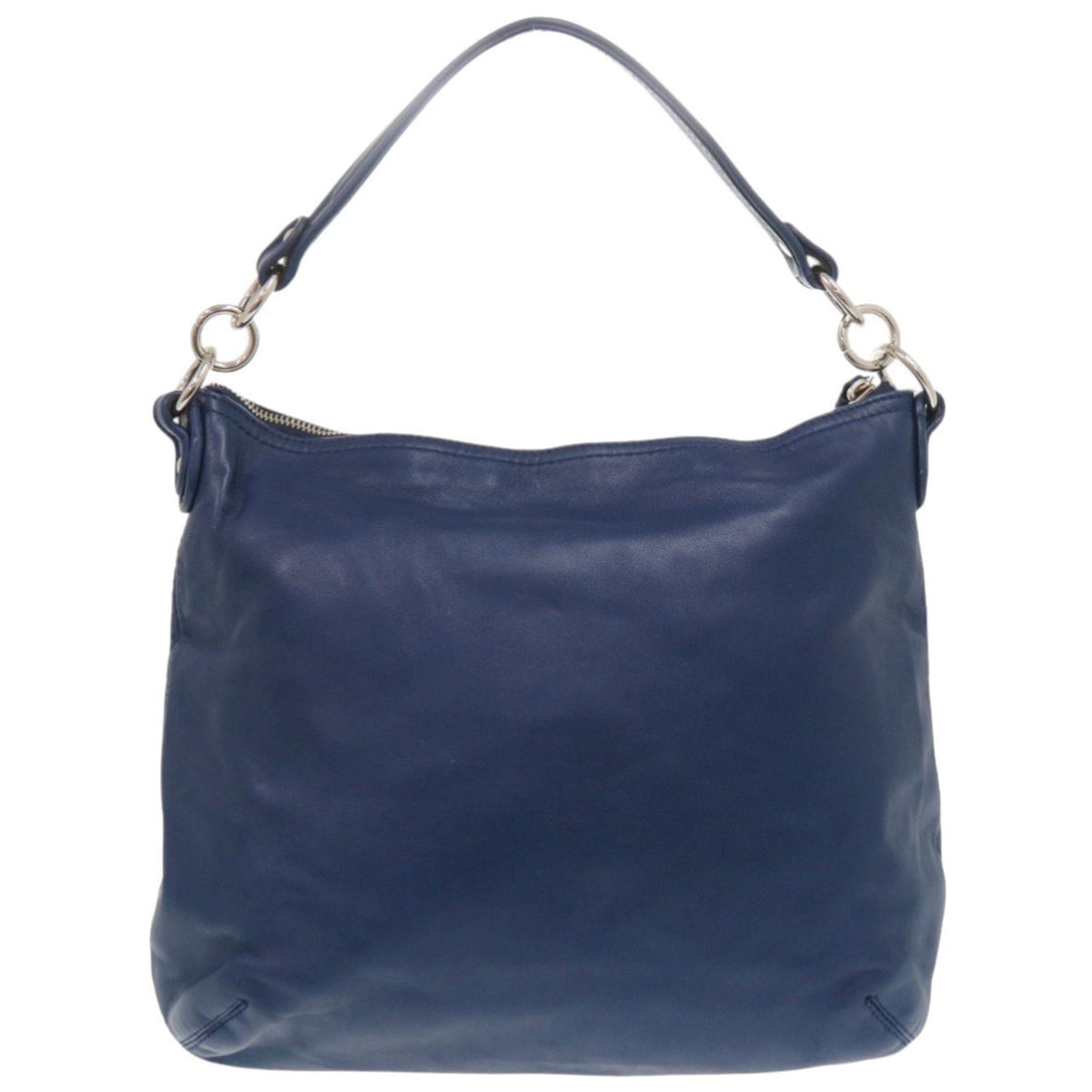 Coach Blue Leather Shoulder Bag (Pre-Owned)