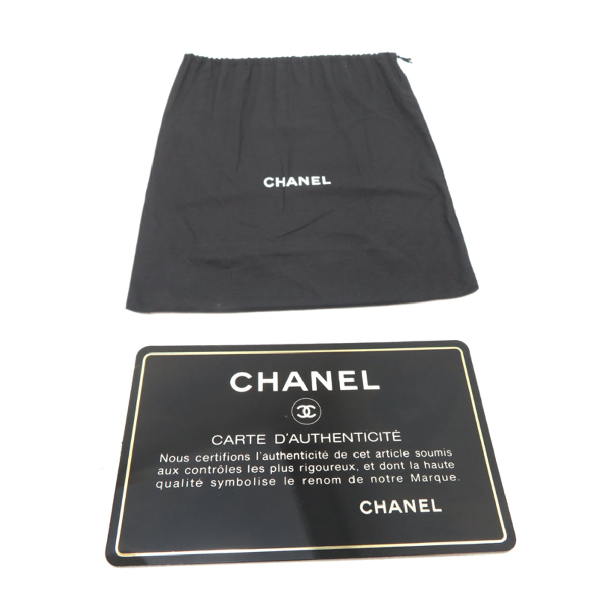 Chanel Black Grained Calfskin Tote Bag (Pre-Owned)