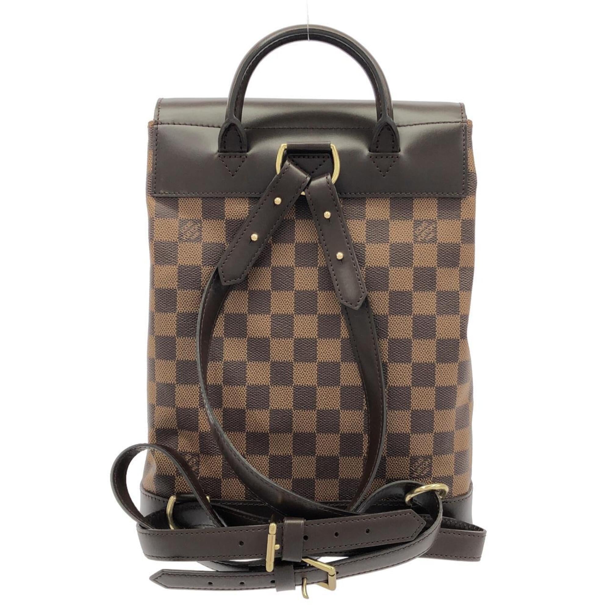 Louis Vuitton Brown Coated Canvas Backpack (Pre-Owned)