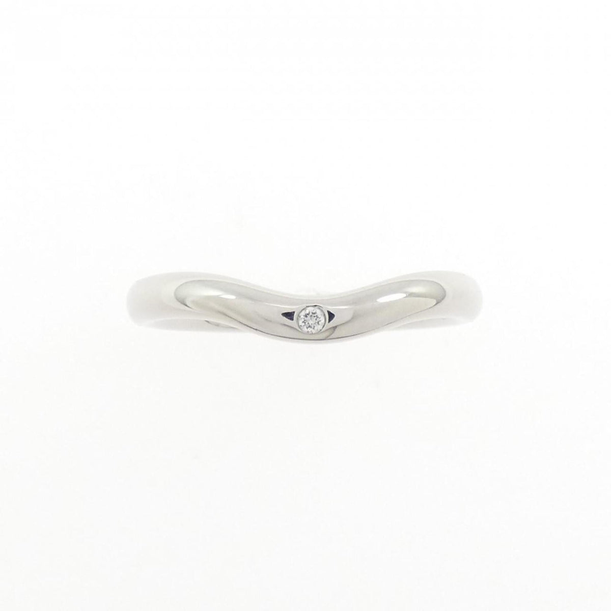 Tiffany Platinum Platinum 950 Band Ring (Pre-Owned)