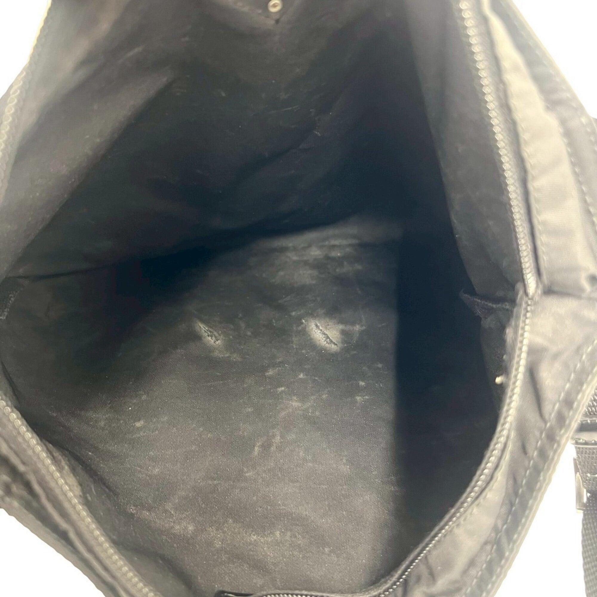 Prada Black Nylon Handbag Pochette Shoulder Bag (Pre-Owned)