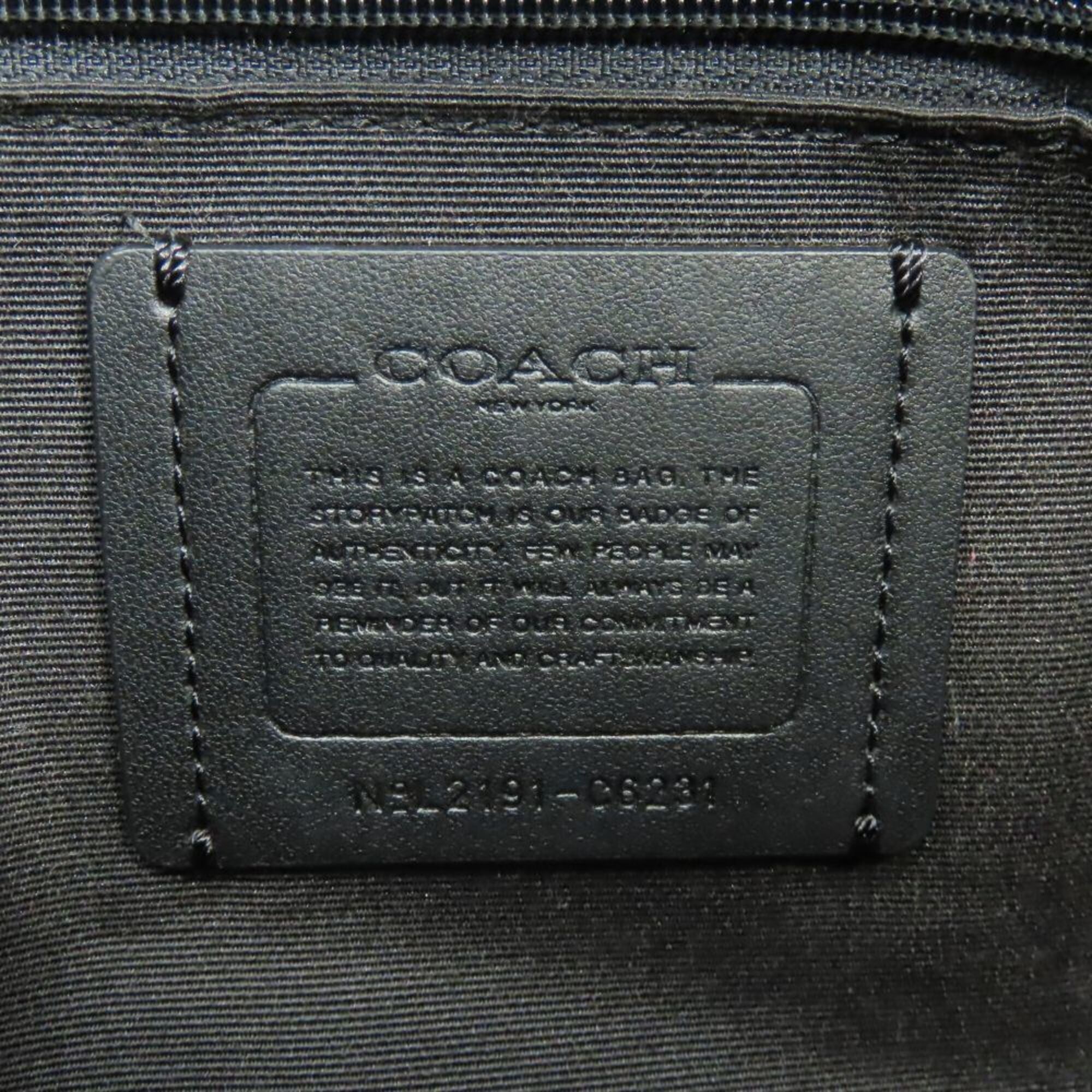 Coach Black Leather Tote Bag (Pre-Owned)