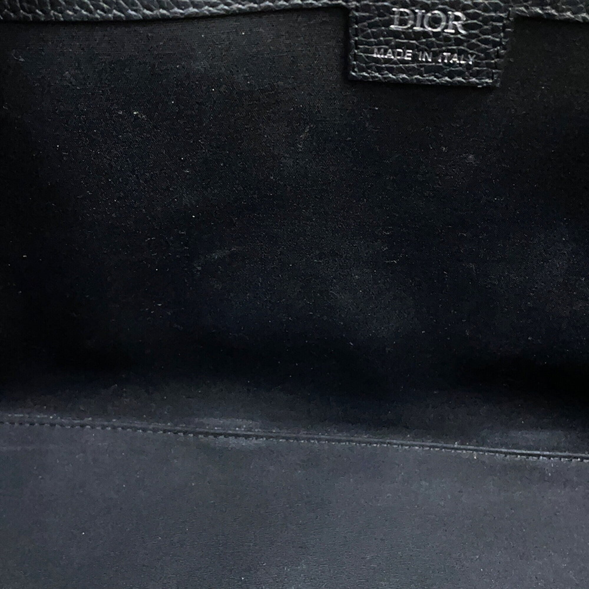 Christian Dior Black Leather Handbag Tote Bag (Pre-Owned)