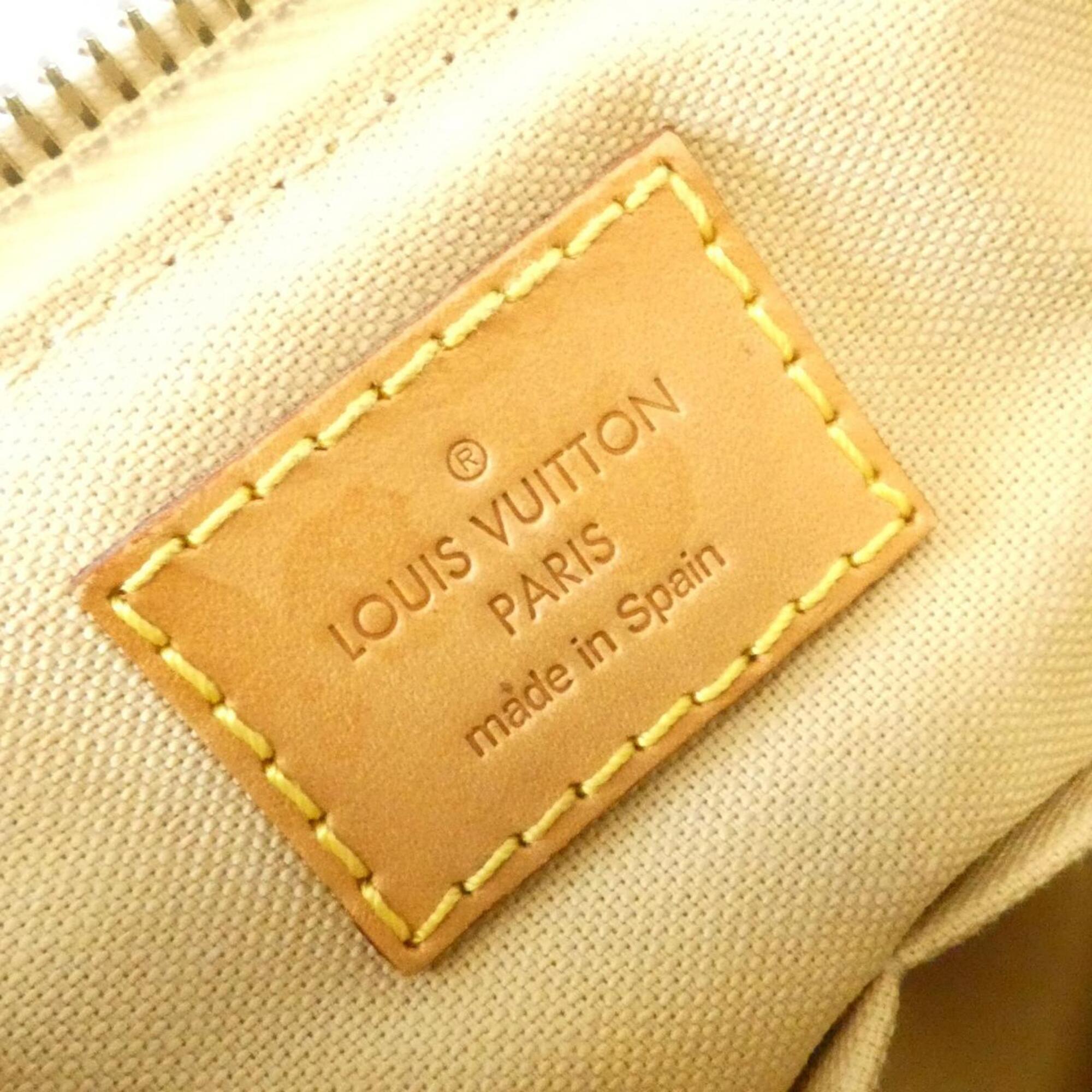 Louis Vuitton Azur White Coated Canvas Shoulder Bag (Pre-Owned)