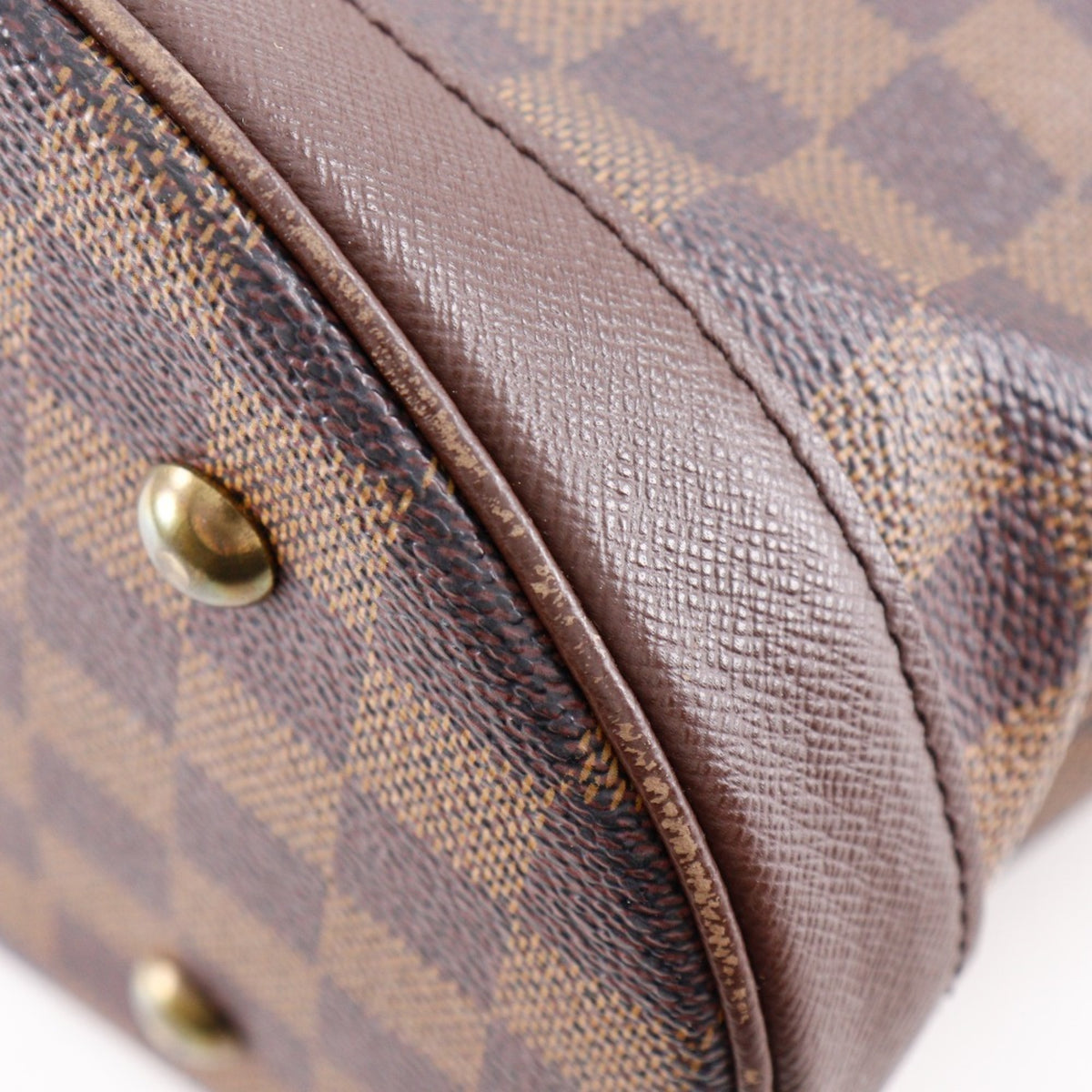 Louis Vuitton Brown Damier Canvas Pouch Tote Bag (Pre-Owned)