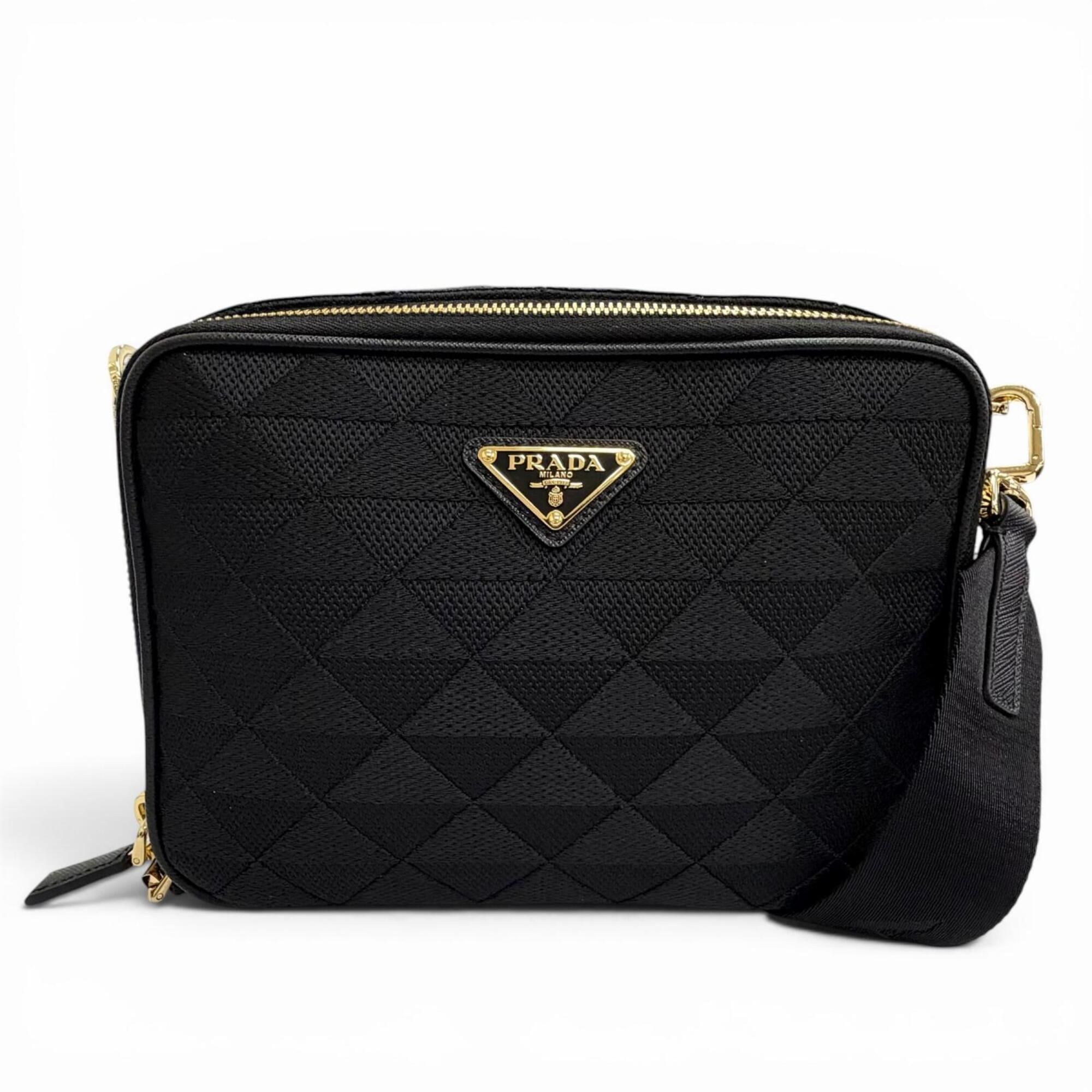 Prada Black Leather Shoulder Bag (Pre-Owned)