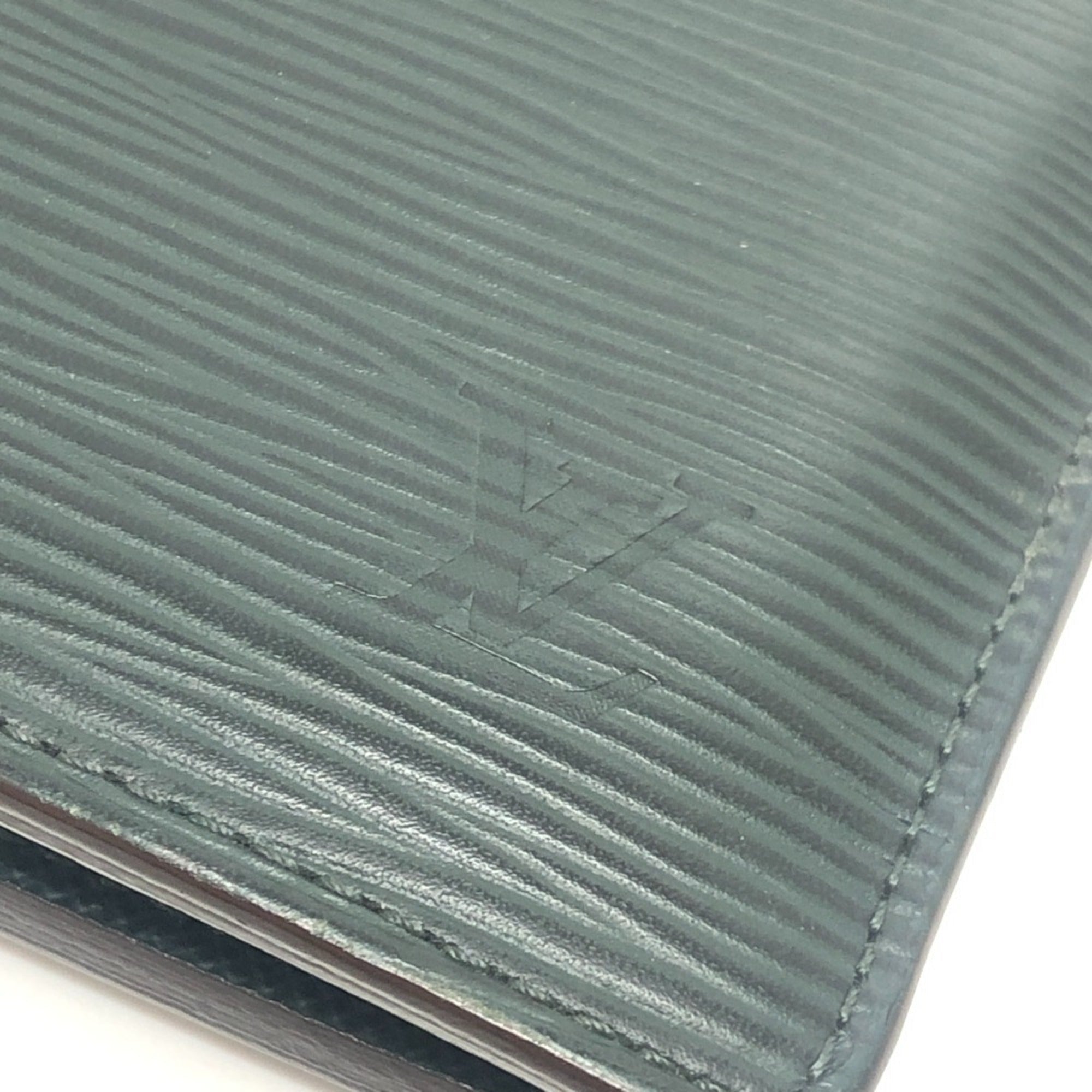 Louis Vuitton Dark Green Epi Leather Long Bill Wallet (Bi-Fold) (Pre-Owned)