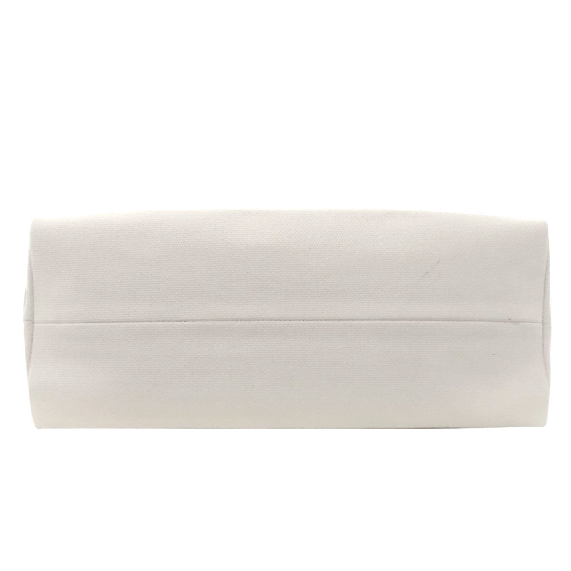 Marni Black White Canvas Tote Bag (Pre-Owned)