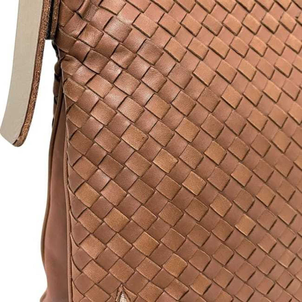 Bottega Veneta Intrecciato Brown Leather Shoulder Bag (Pre-Owned)