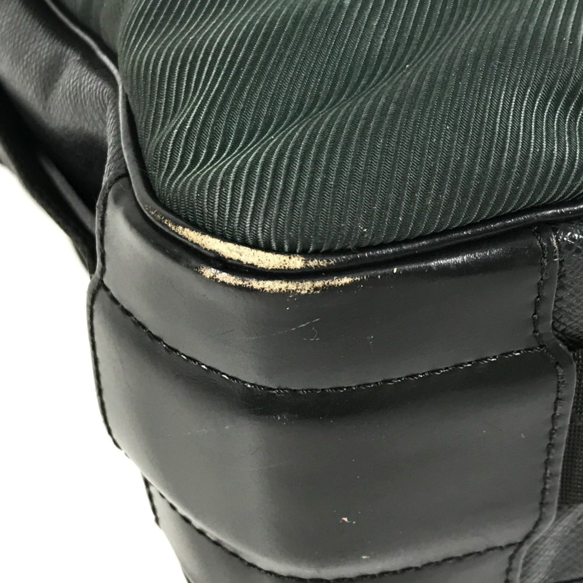 Louis Vuitton Taiga Ardoise Black Khaki Taiga Leather Nylon Messenger Bag Shoulder Bag (Pre-Owned)