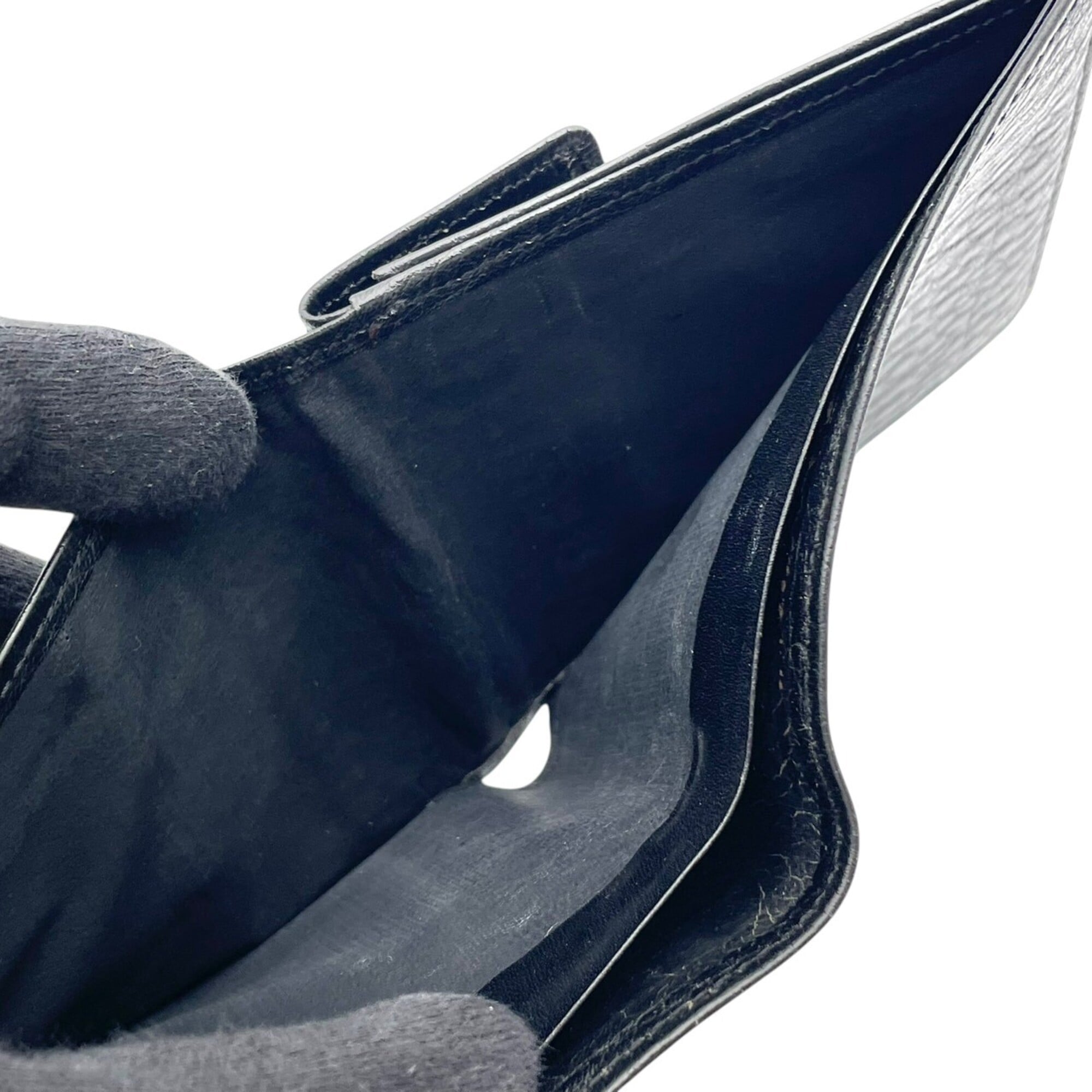 Burberry Black Leather Wallet (Bi-Fold) (Pre-Owned)