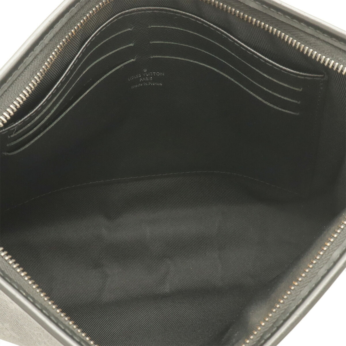 Louis Vuitton Black Gray Monogram Eclipse Monogram Eclipse Clutch Bag Pochette (Pre-Owned)