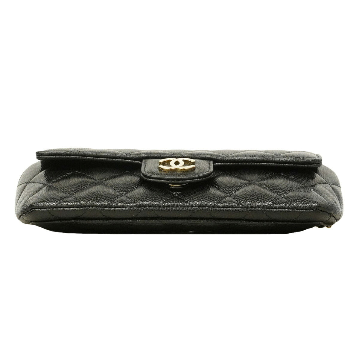 Chanel Black Grained Calfskin Shoulder Bag (Pre-Owned)