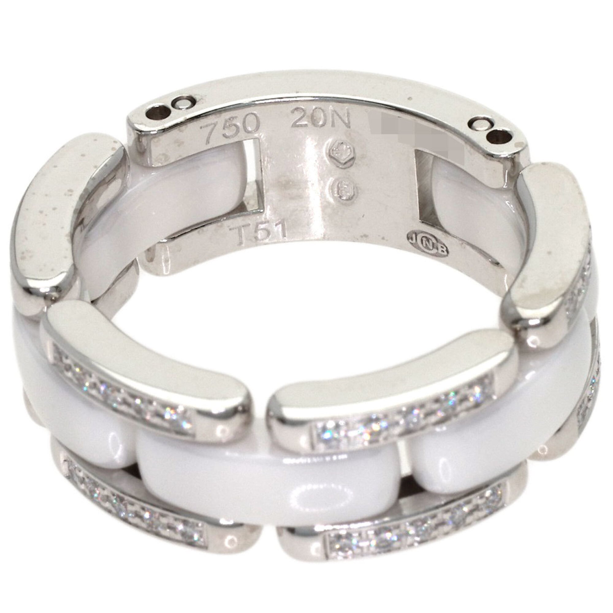 Chanel White Gold (18K) Band Ring (Pre-Owned)