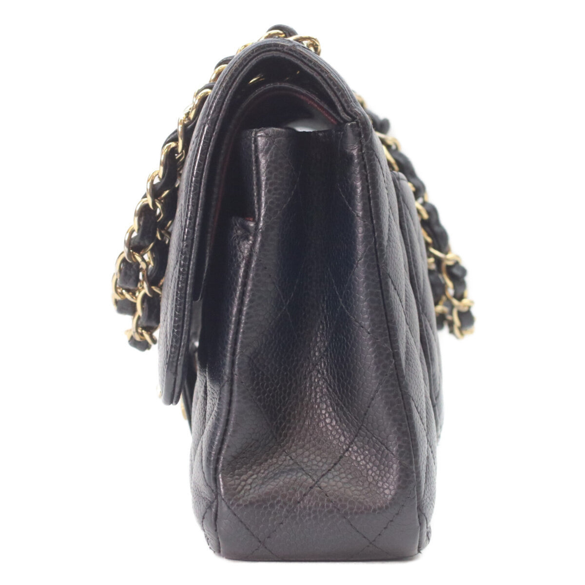 Chanel Black Grained Calfskin Shoulder Bag (Pre-Owned)