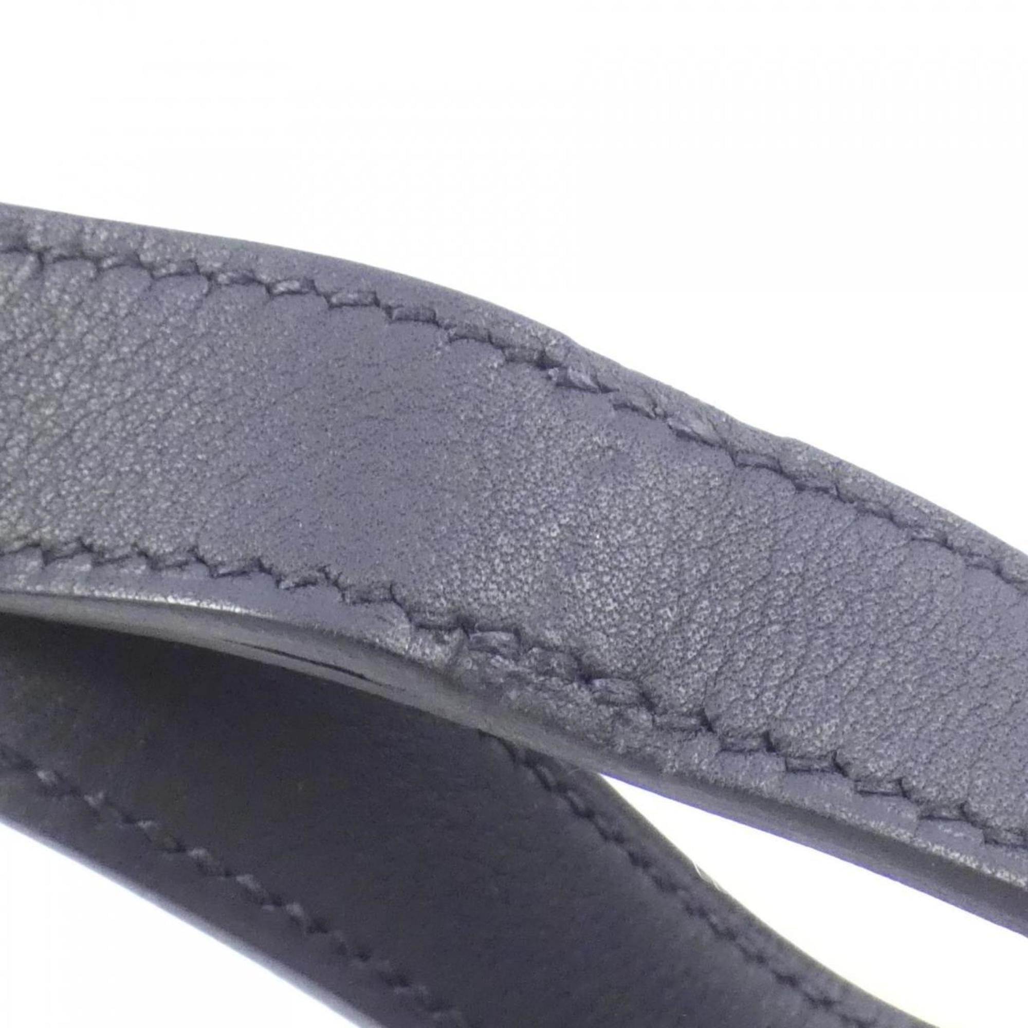 Hermes Black Swift Leather Chain/Shoulder Wallet (Pre-Owned)