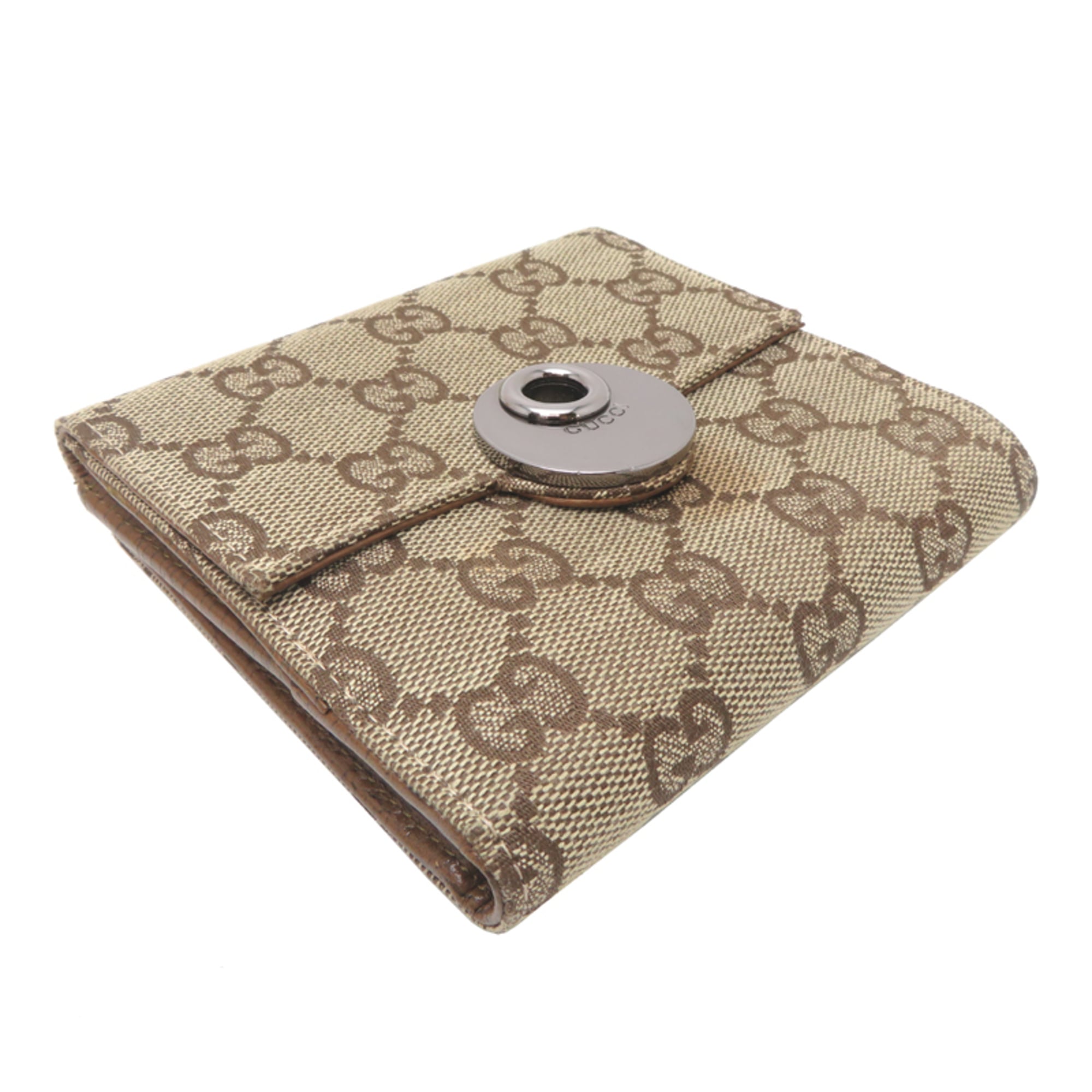 Gucci Brown Gg Canvas Wallet (Bi-Fold) (Pre-Owned)