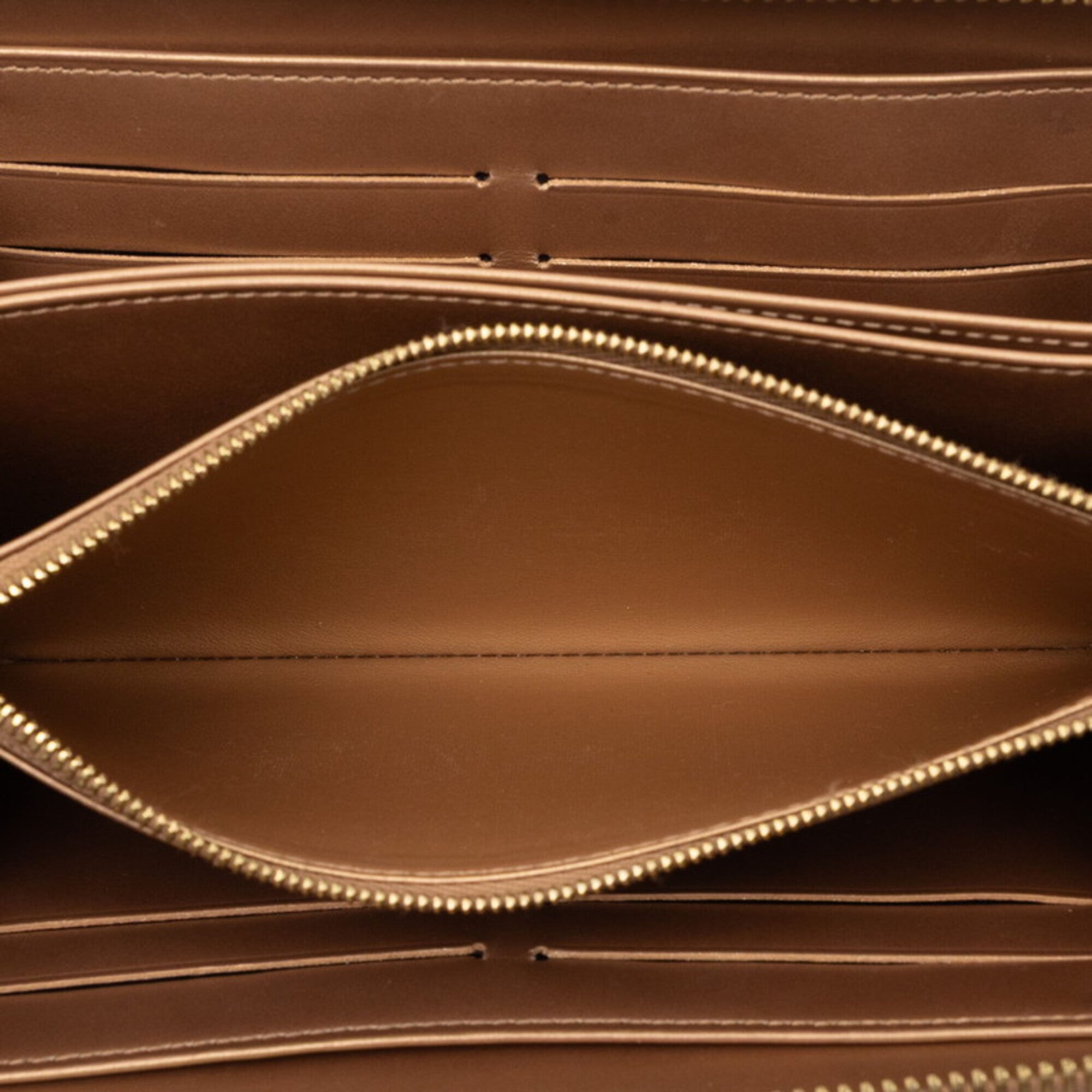 Louis Vuitton Gold Mordore Patent Leather Long Wallet (Bi-Fold) (Pre-Owned)