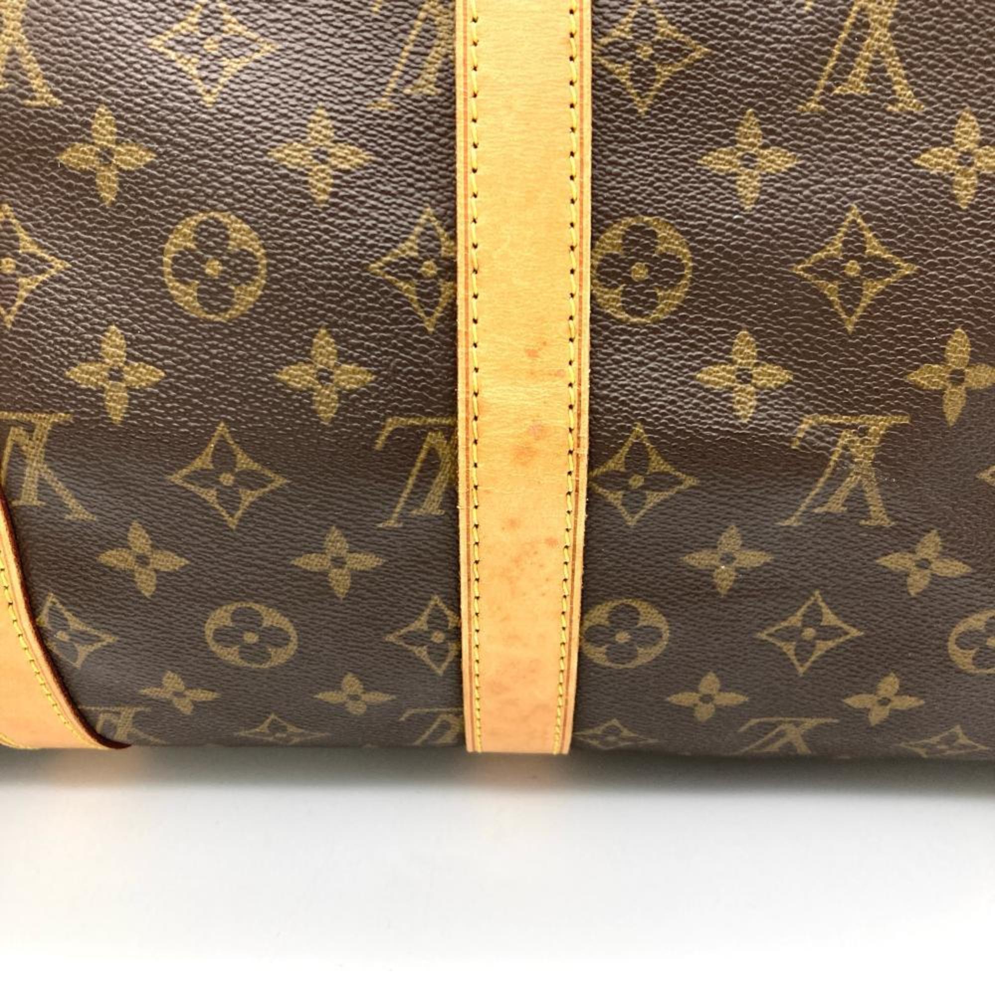 Louis Vuitton Brown Monogram Canvas Boston Bag (Pre-Owned)