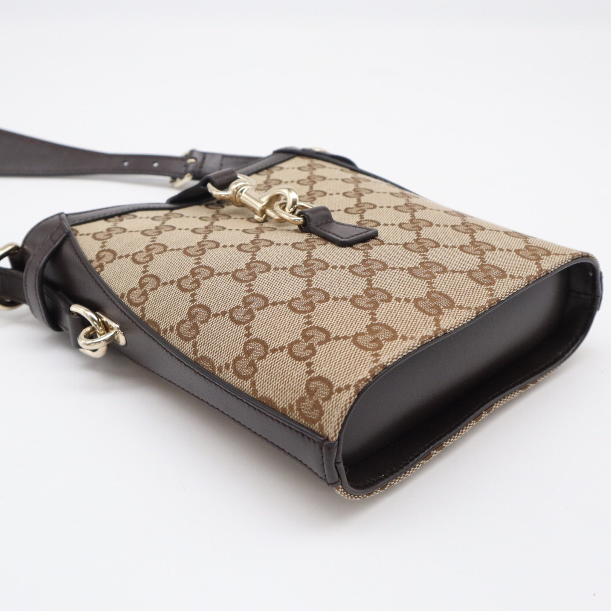 Gucci Gg Canvas Beige Brown Multi-Color Gg Canvas Shoulder Bag (Pre-Owned)