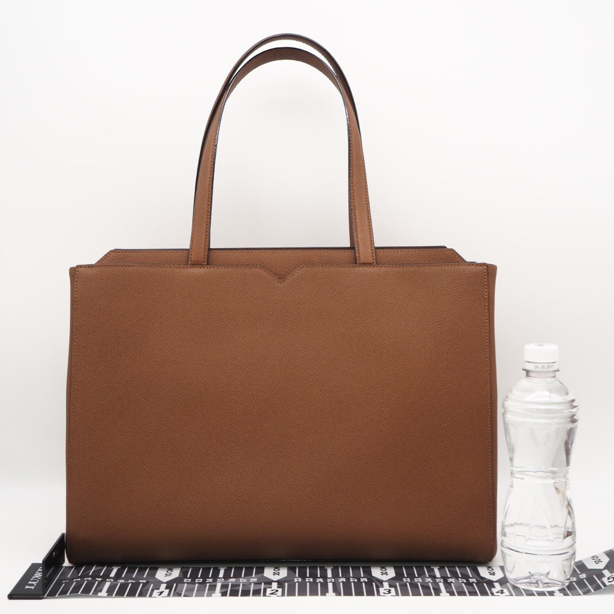 Valextra Brown Leather Handbag Shopping Bag (Pre-Owned)