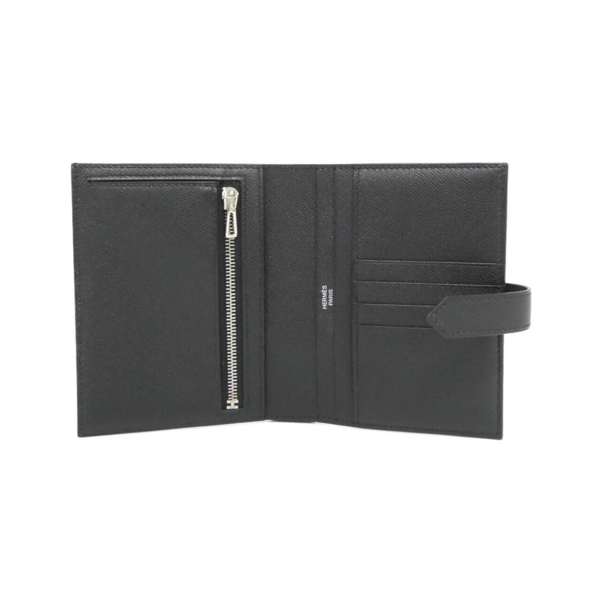 Hermes Bearn Black Wallet (Bi-Fold) (Pre-Owned)