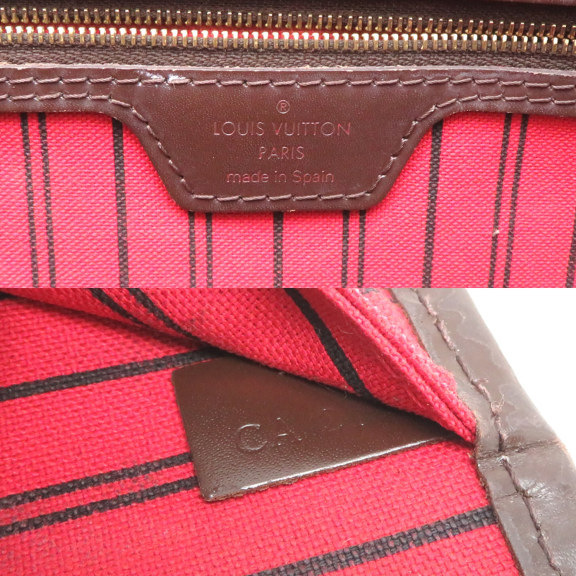 Louis Vuitton Brown Damier Canvas Tote Bag (Pre-Owned)