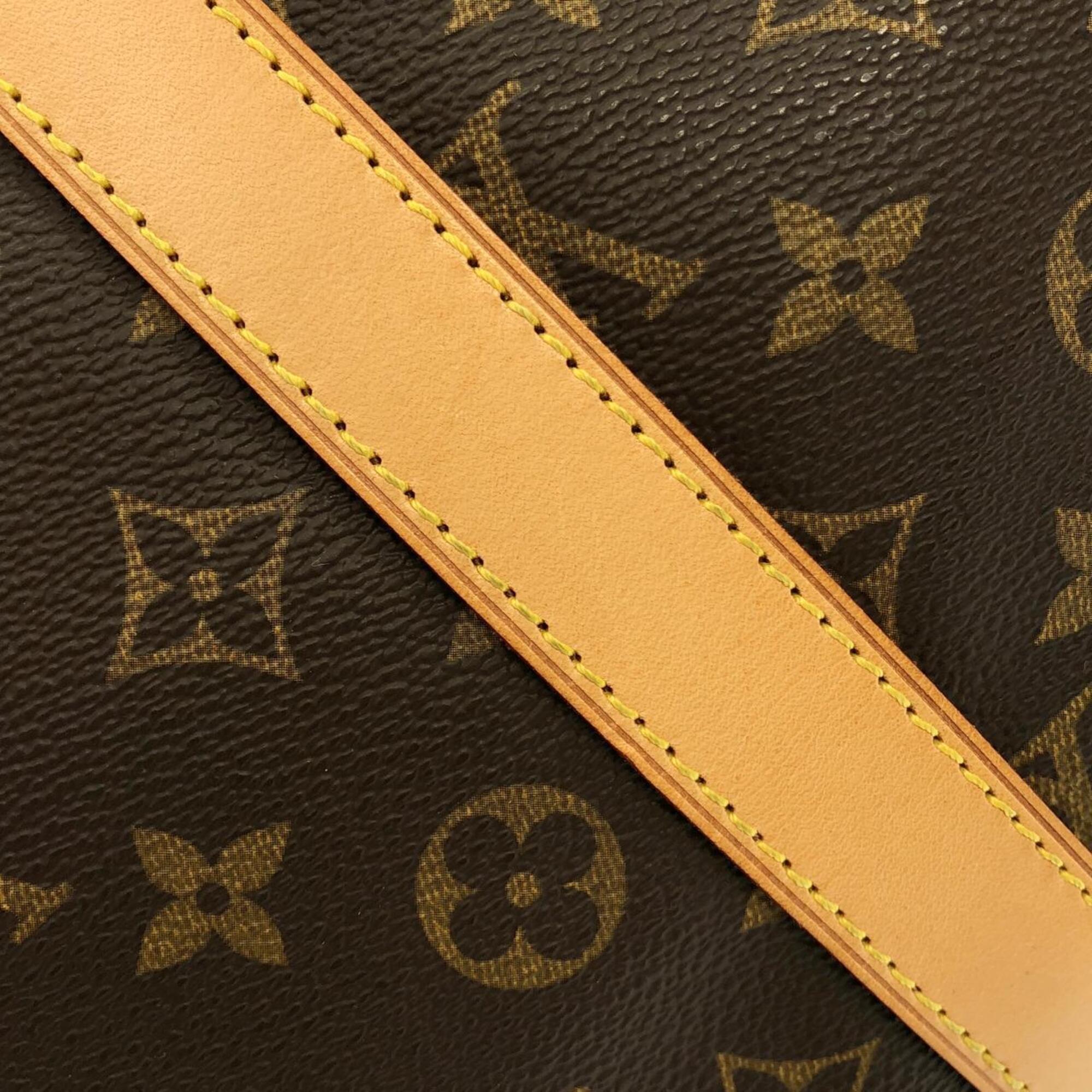 Louis Vuitton Marron Coated Canvas Boston Bag (Pre-Owned)
