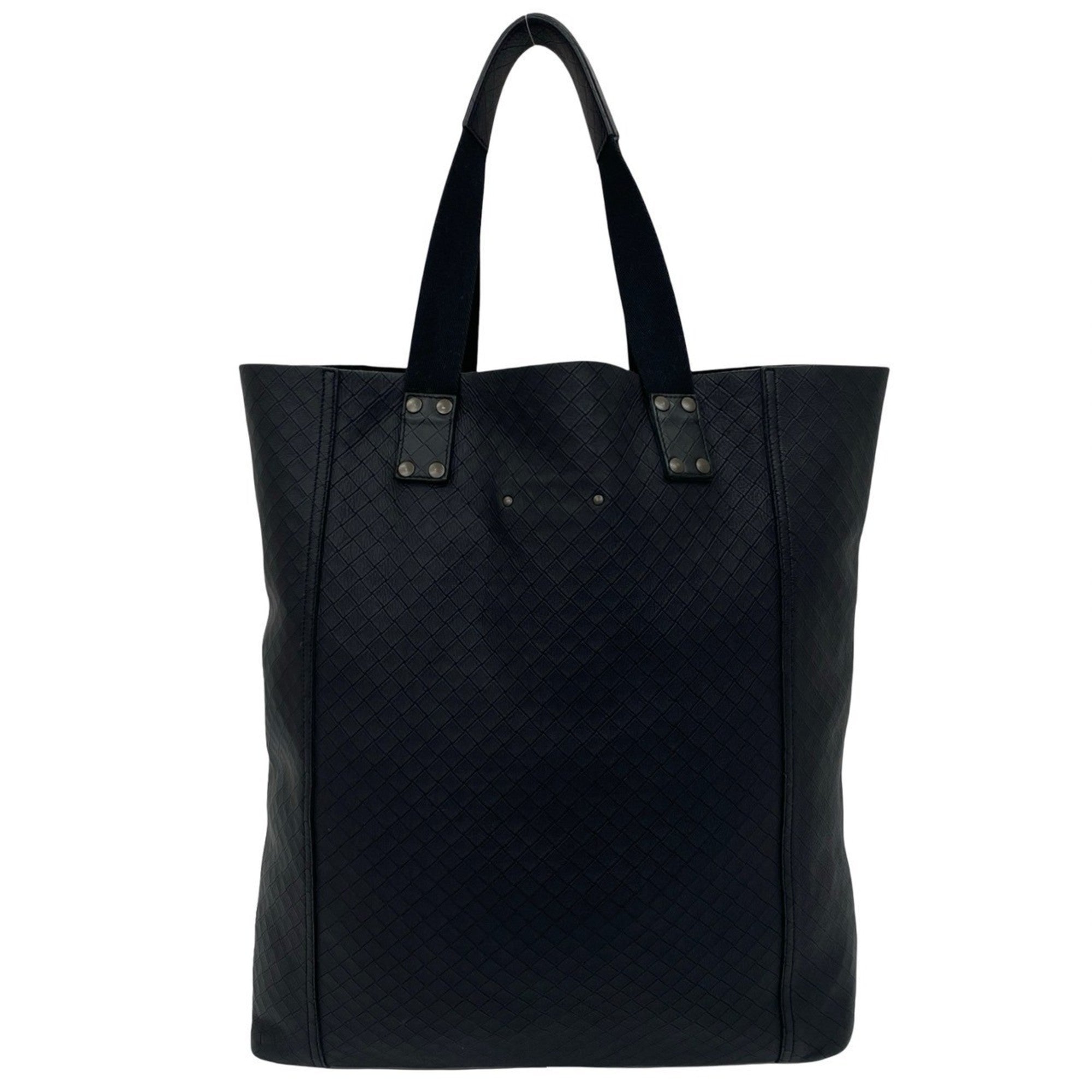 Bottega Veneta Black Leather Tote Bag (Pre-Owned)