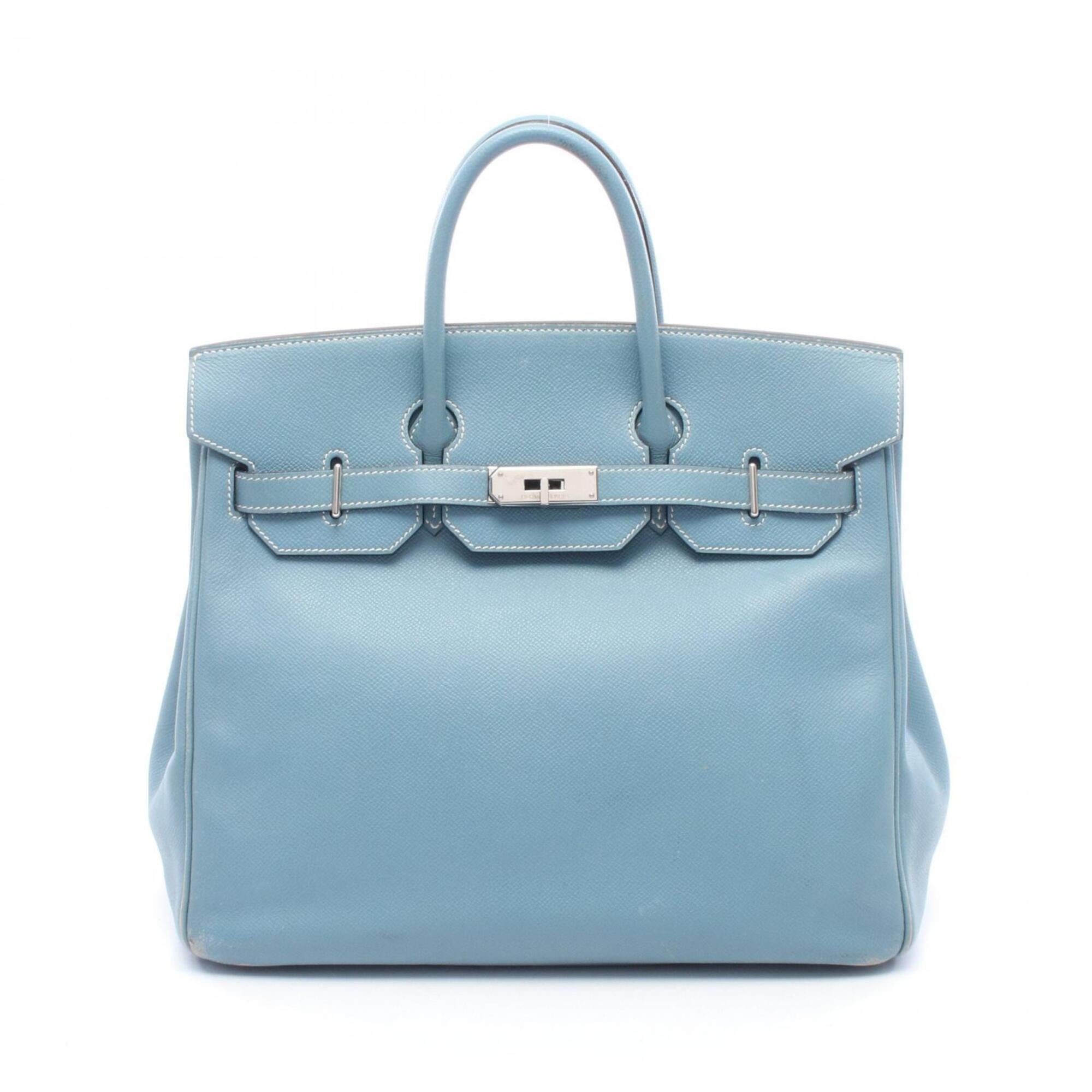 Hermes Blue Epsom Leather Handbag (Pre-Owned)