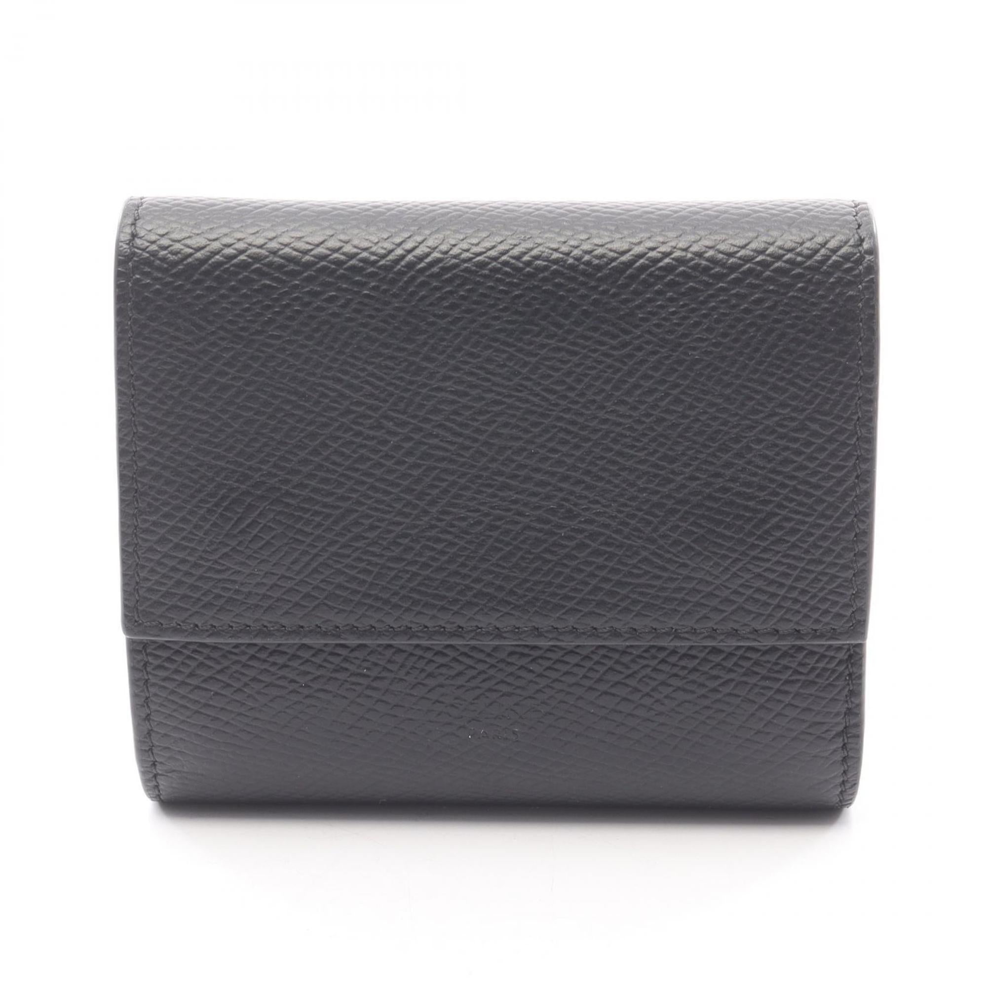 Celine Black Leather Wallet (Tri-Fold) (Pre-Owned)