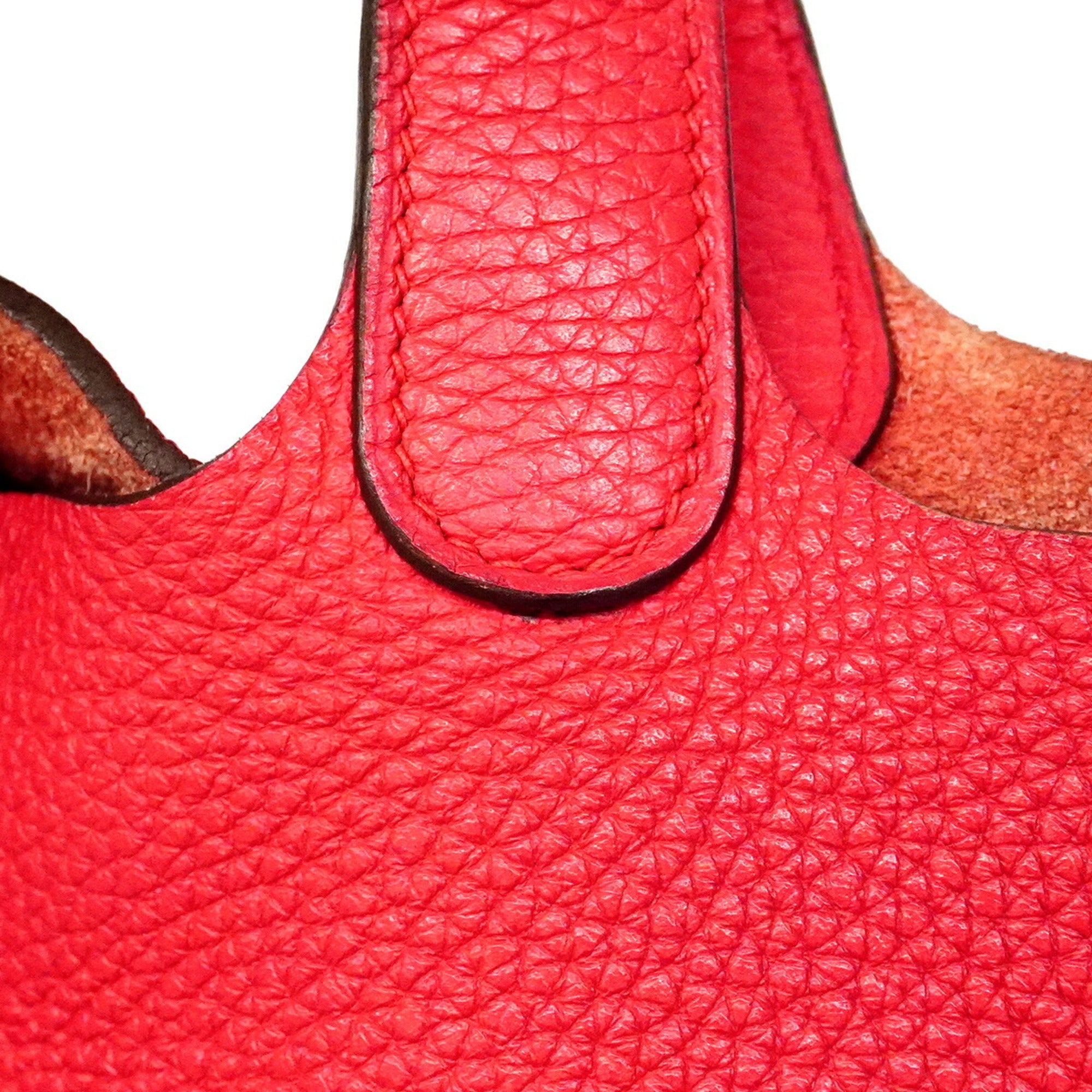 Hermes Pink Taurillon Clemence Leather Handbag (Pre-Owned)