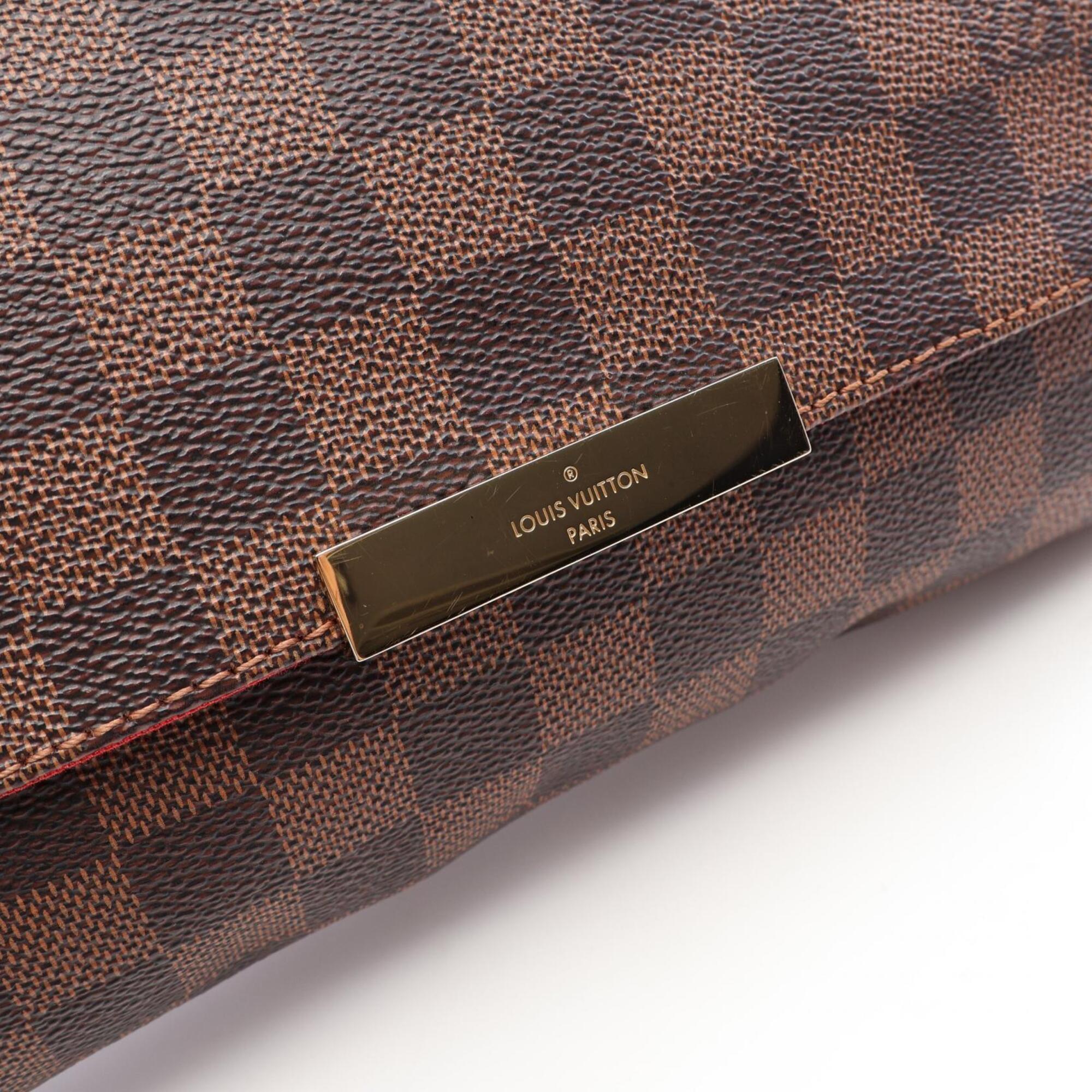 Louis Vuitton Brown Damier Canvas Coated Canvas Leather Handbag (Pre-Owned)