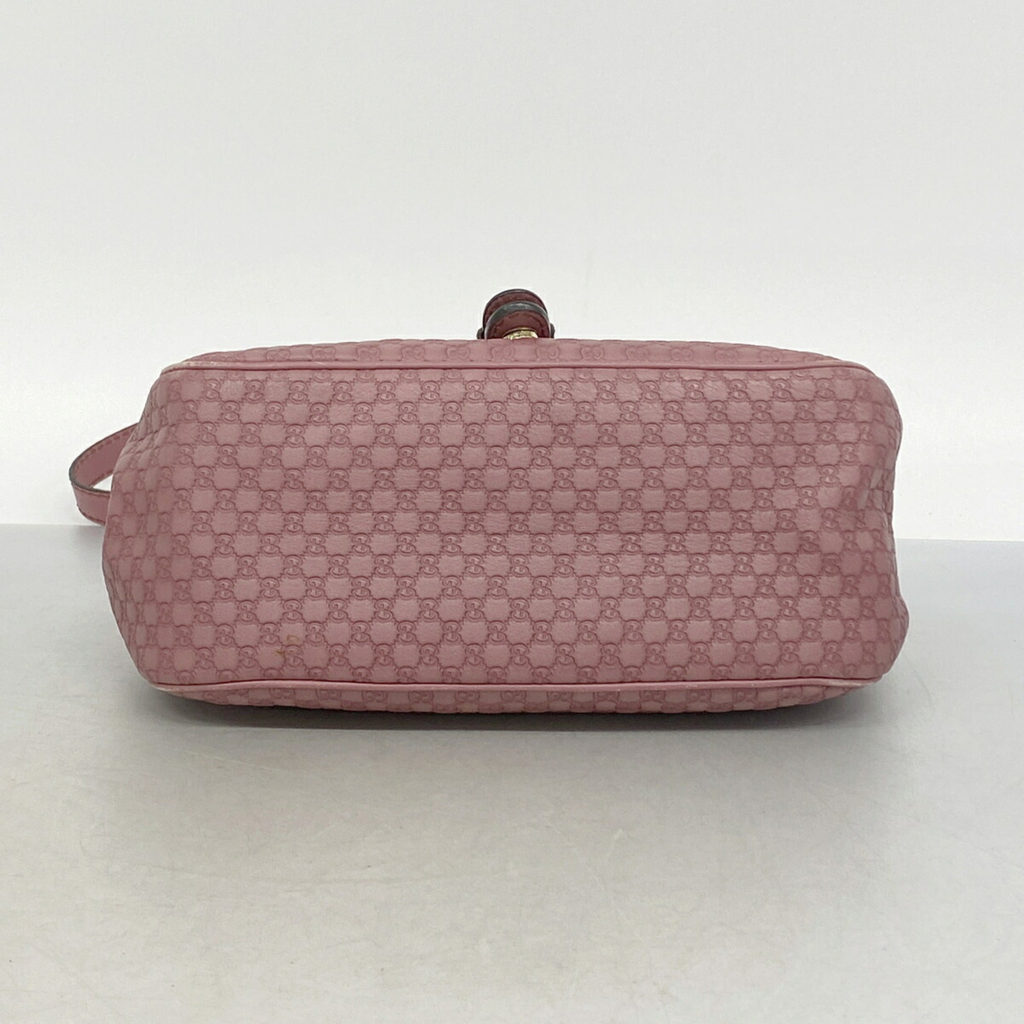 Gucci Pink Leather Shoulder Bag (Pre-Owned)