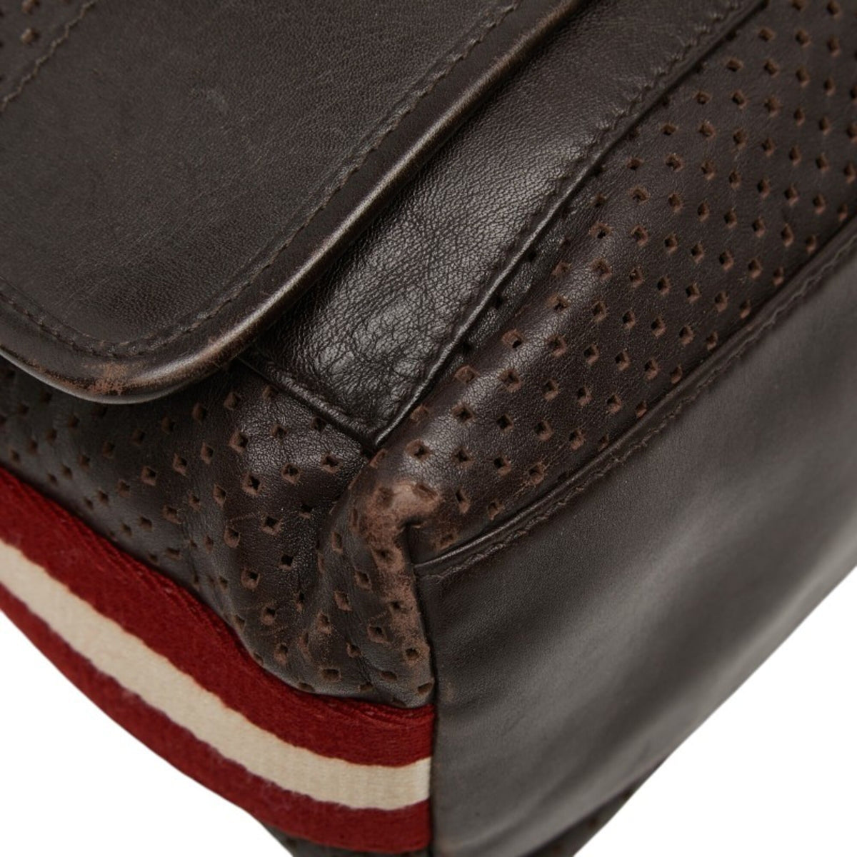 Bally Brown Leather Shoulder Bag (Pre-Owned)