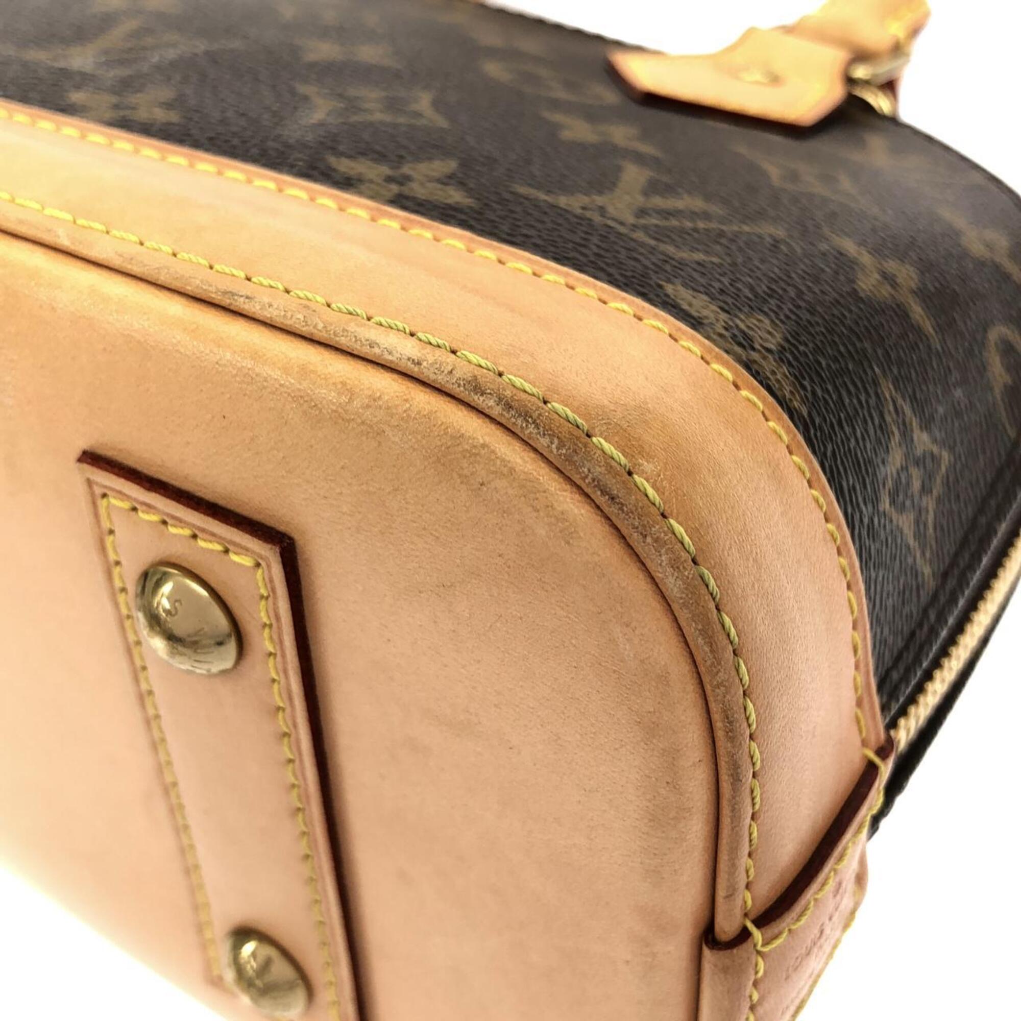 Louis Vuitton Monogram Marron Coated Canvas Handbag (Pre-Owned)