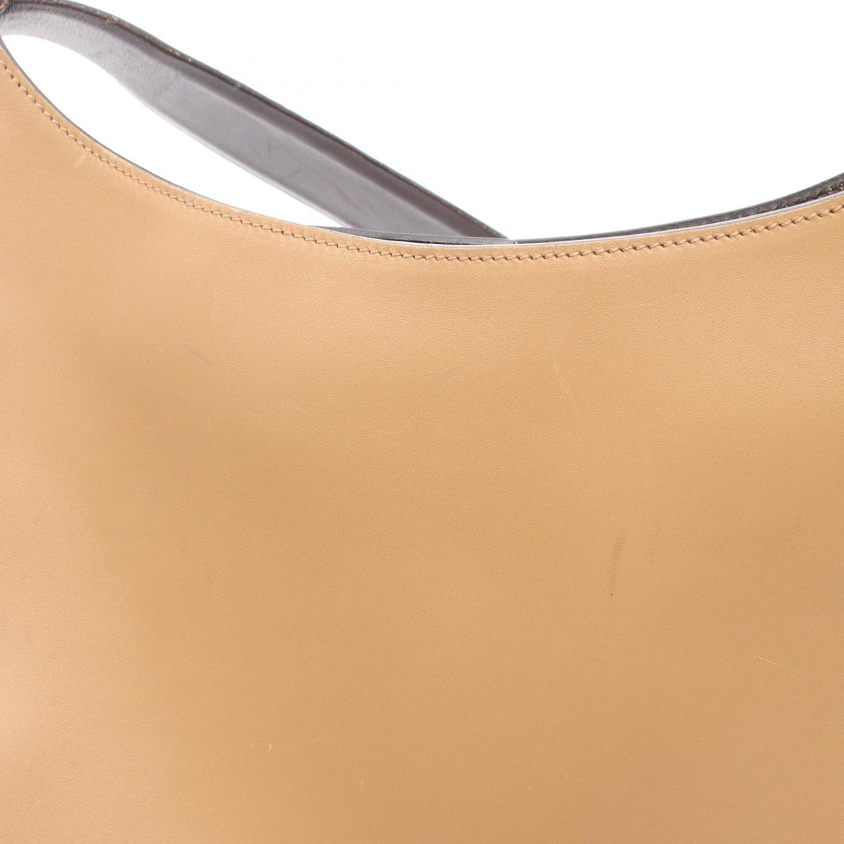 Prada Beige Leather Handbag Shoulder Bag (Pre-Owned)