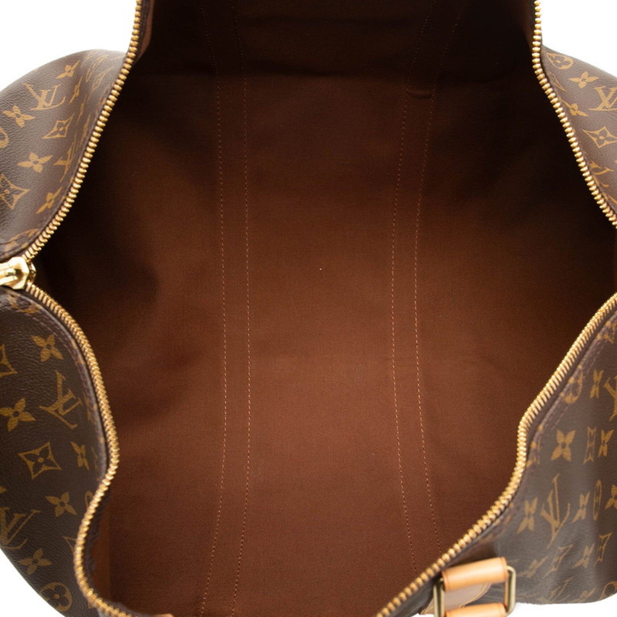 Louis Vuitton Brown Pvc Leather Boston Bag (Pre-Owned)