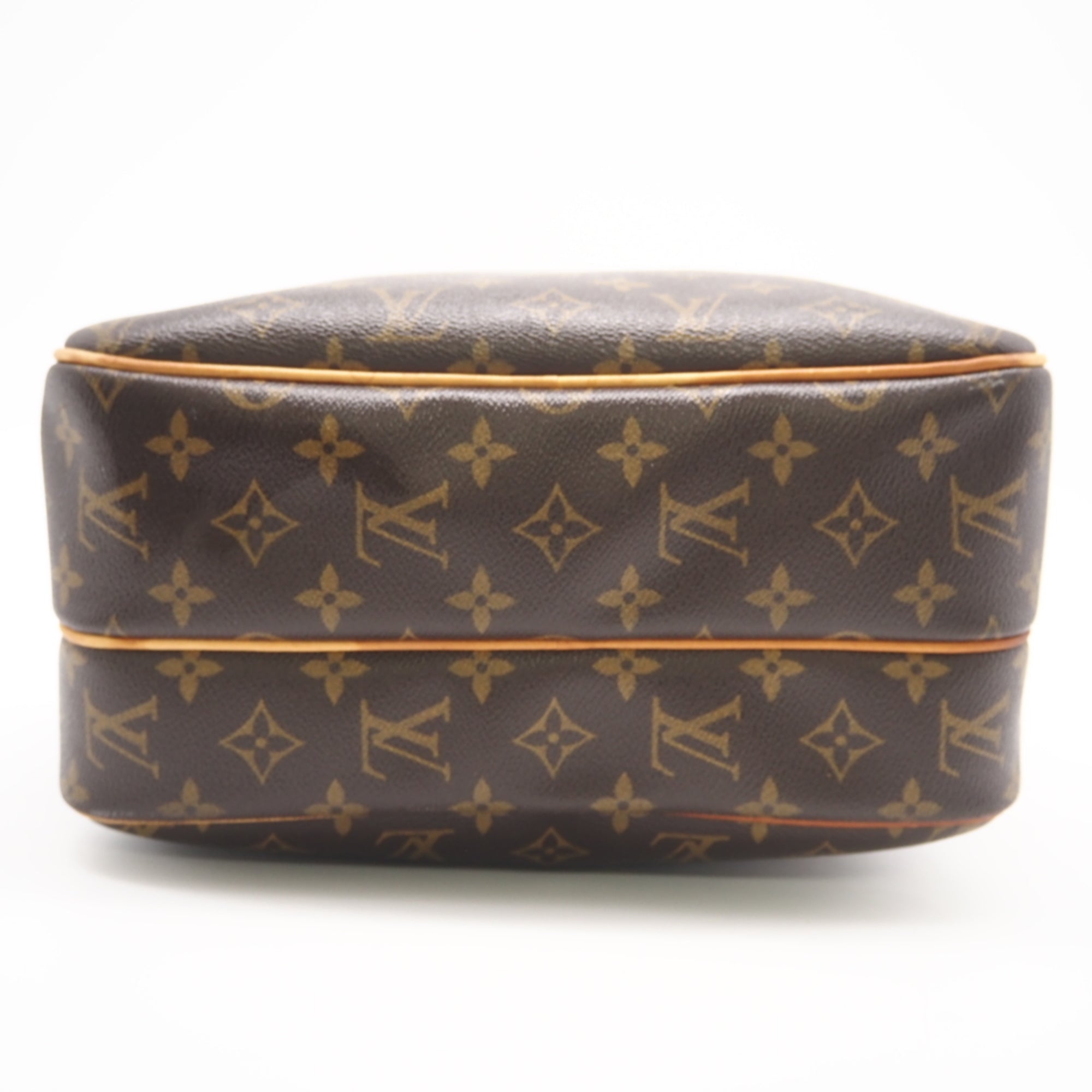 Louis Vuitton Brown Coated Canvas Leather Shoulder Bag (Pre-Owned)
