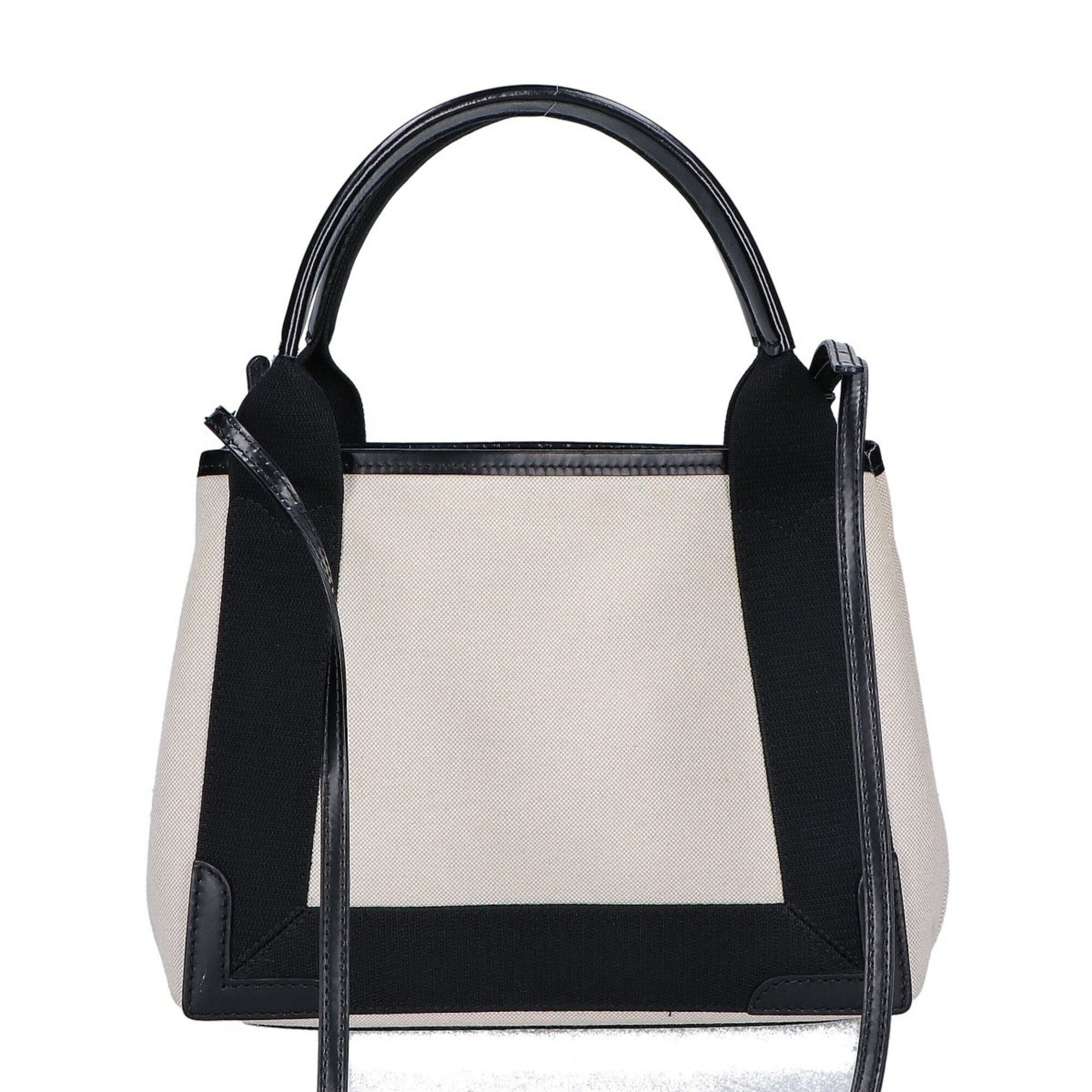 Balenciaga Black Ivory Canvas Handbag (Pre-Owned)