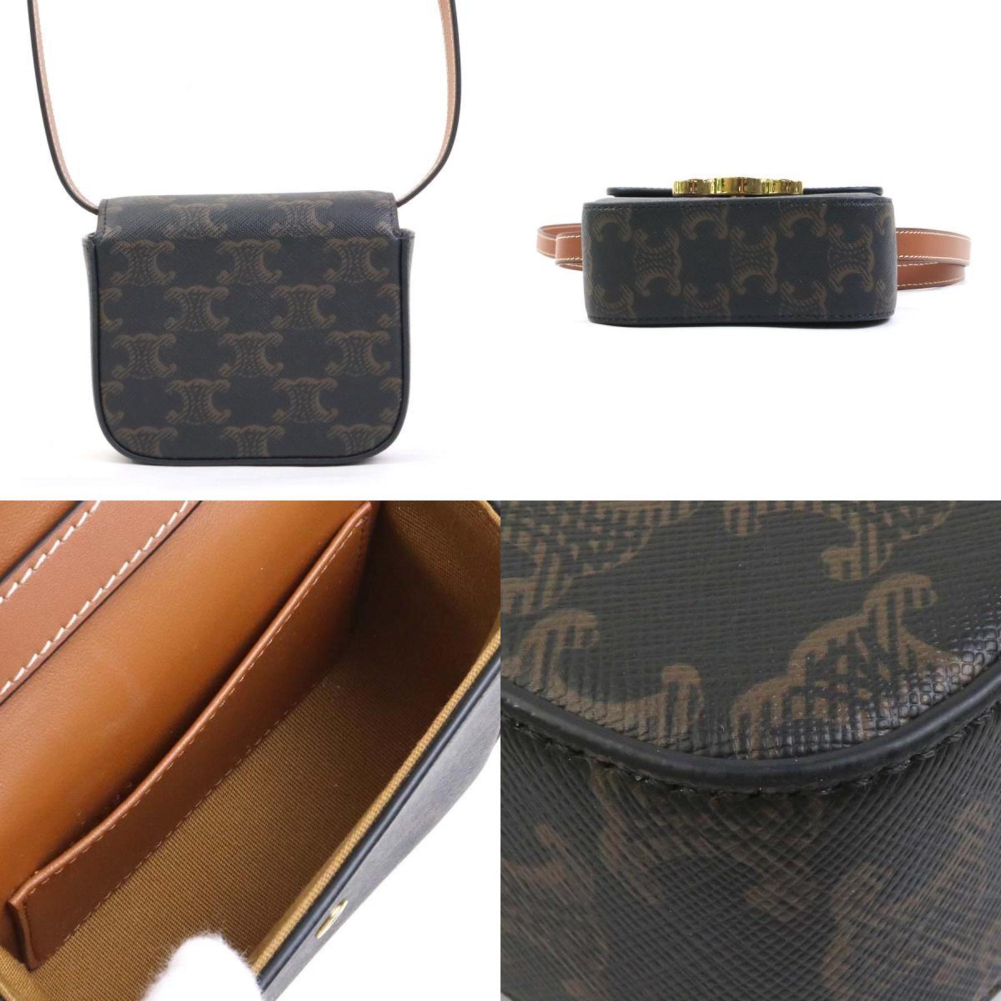 Celine Brown Pvc Leather Shoulder Bag (Pre-Owned)