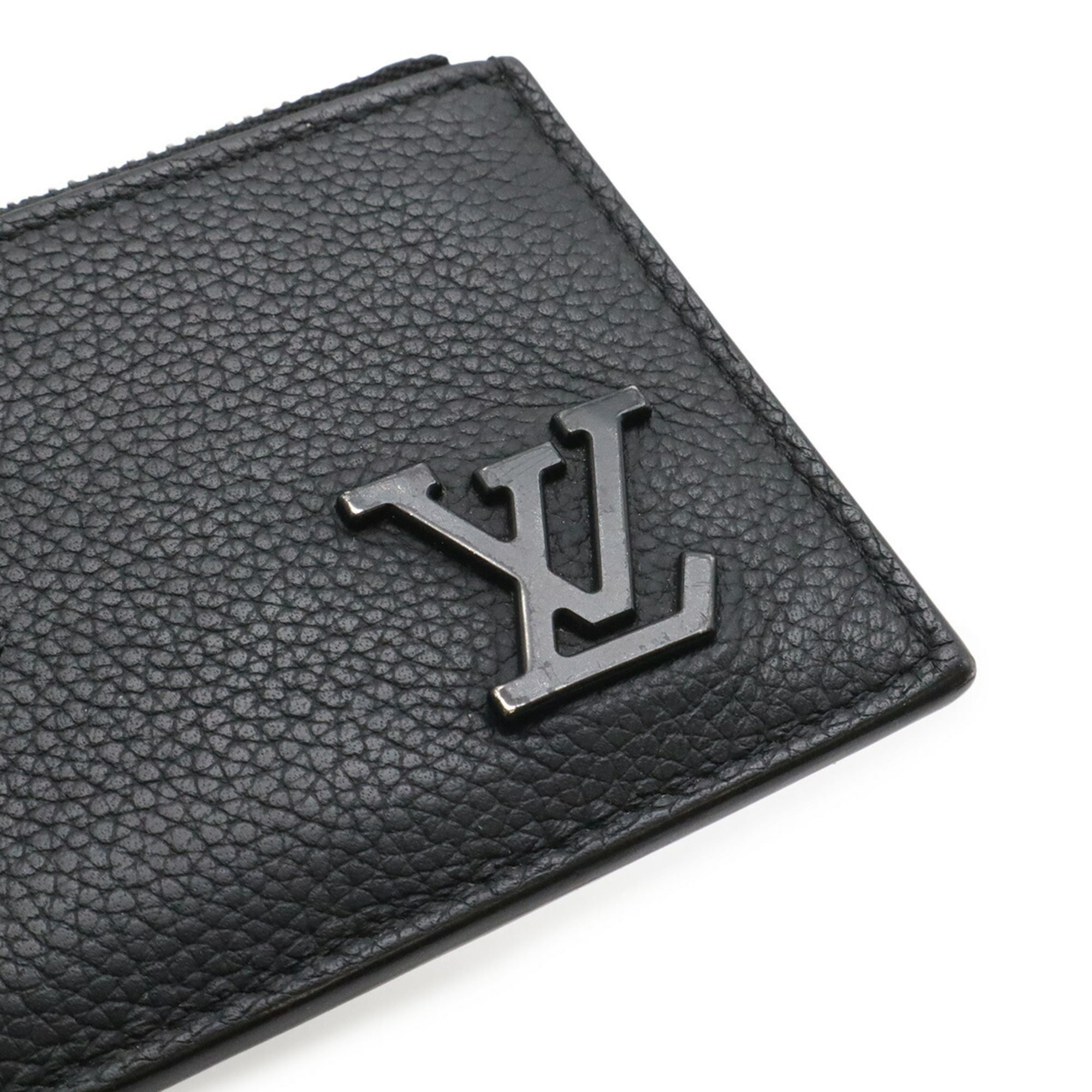 Louis Vuitton Black Noir Leather Coin Purse/Coin Case (Pre-Owned)