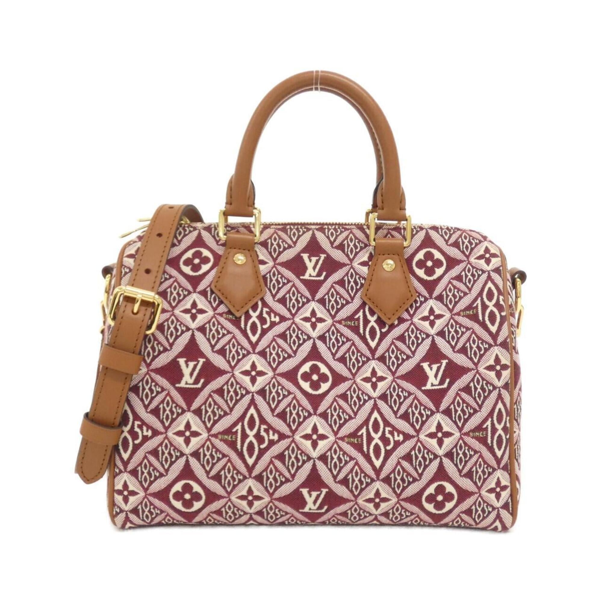 Louis Vuitton Bordeaux Jacquard Boston Bag (Pre-Owned)