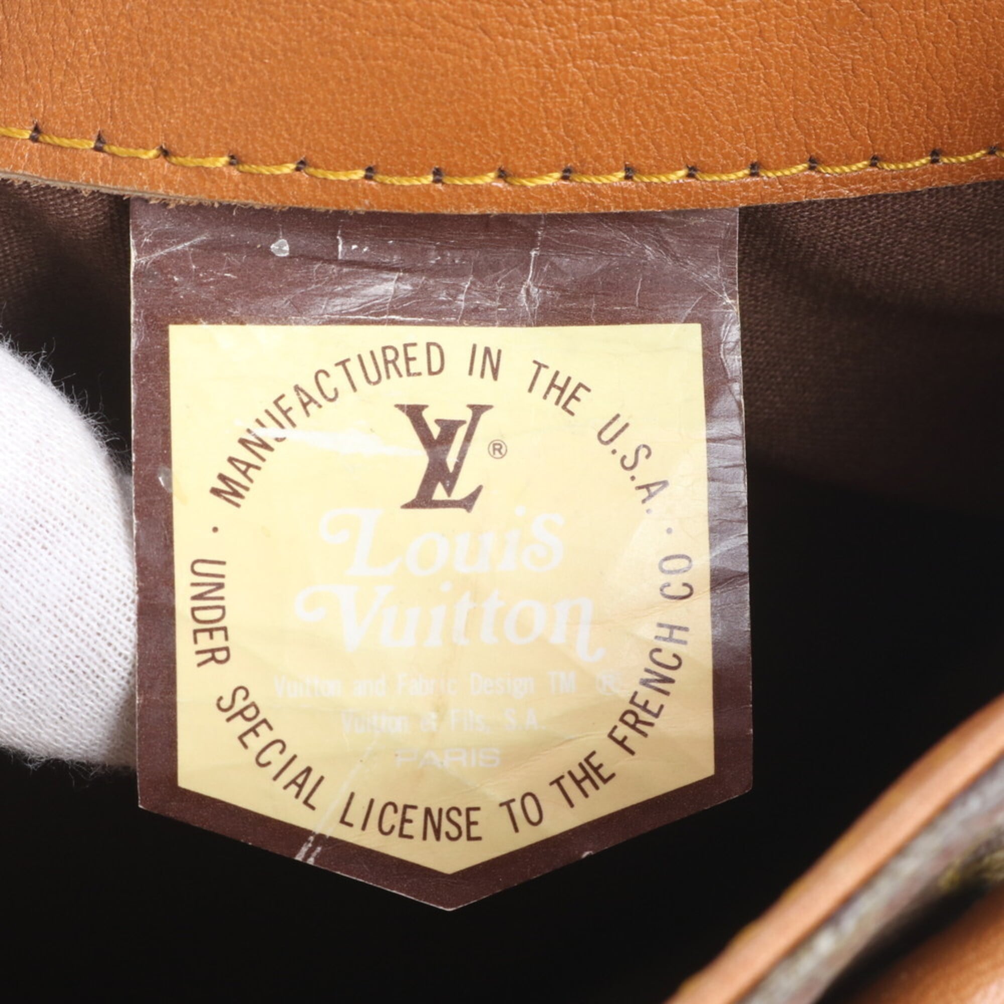 Louis Vuitton Brown Monogram Leather Coated Canvas Handbag Tote Bag (Pre-Owned)