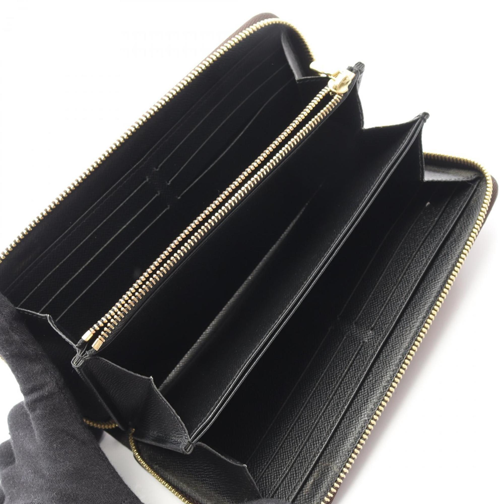 Louis Vuitton Brown Coated Canvas Long Wallet (Bi-Fold) (Pre-Owned)