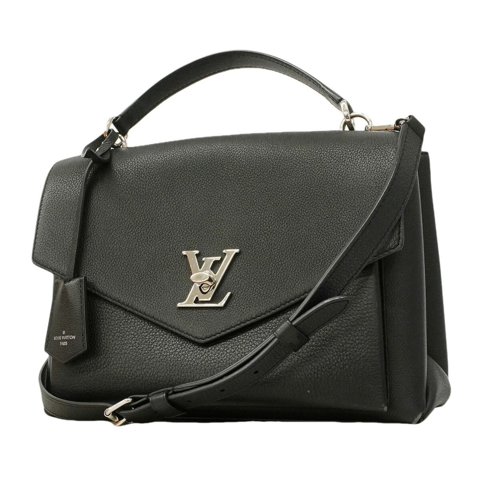 Louis Vuitton Noir Handbag (Pre-Owned)