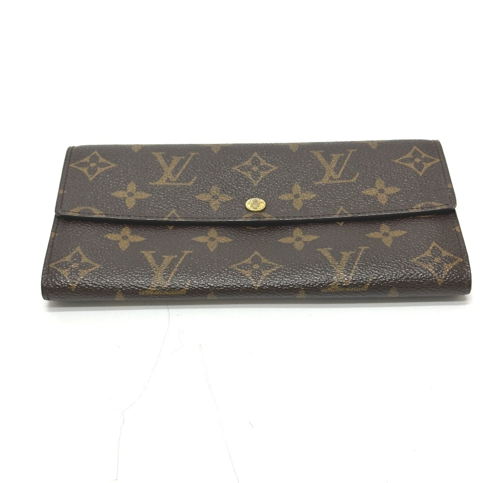 Louis Vuitton Brown Galle Monogram Monogram Long Wallet (Bi-Fold) (Pre-Owned)